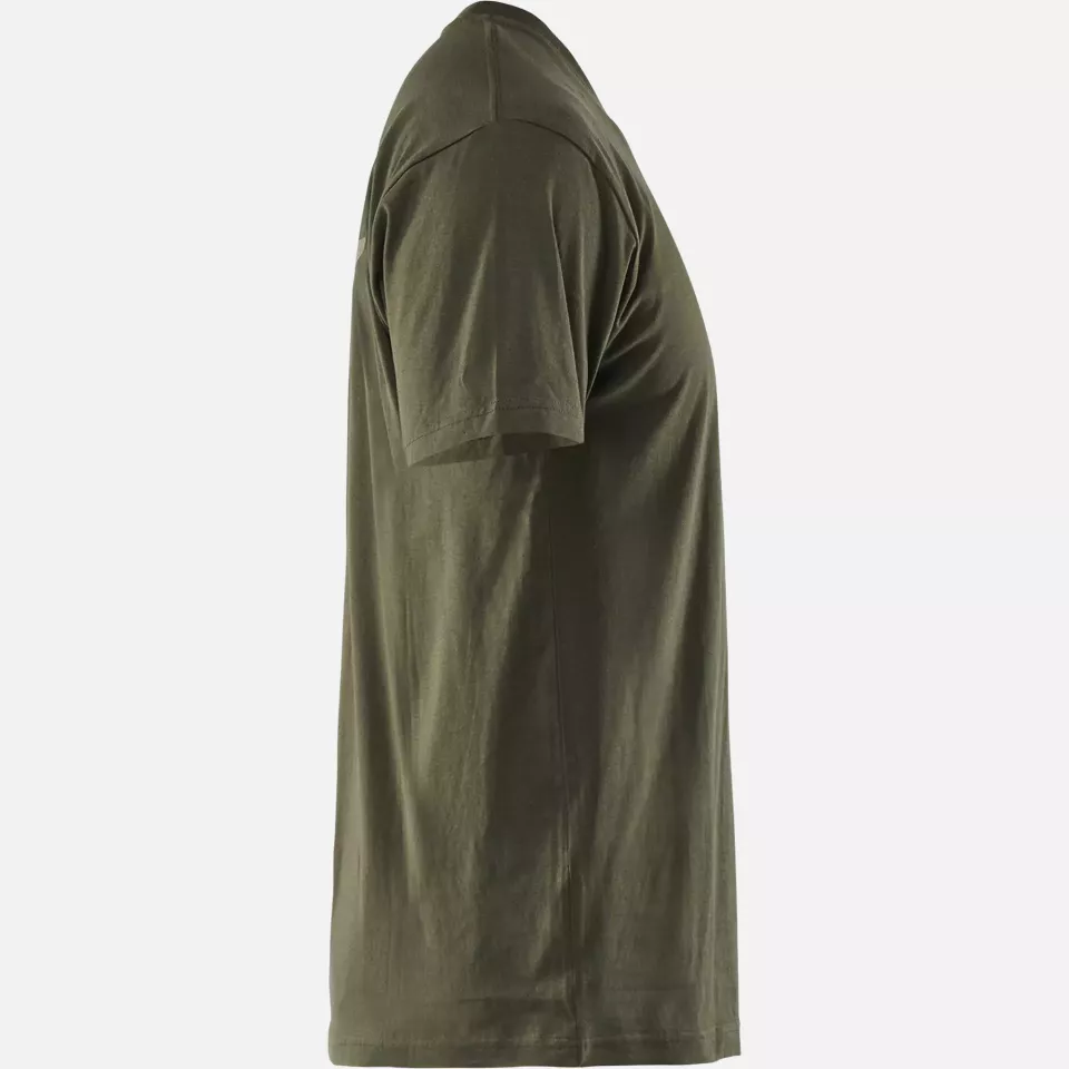 Blaklader 942010424209, Grit Flag T-Shirt, Forest Green, image 2, gallery thumbnail