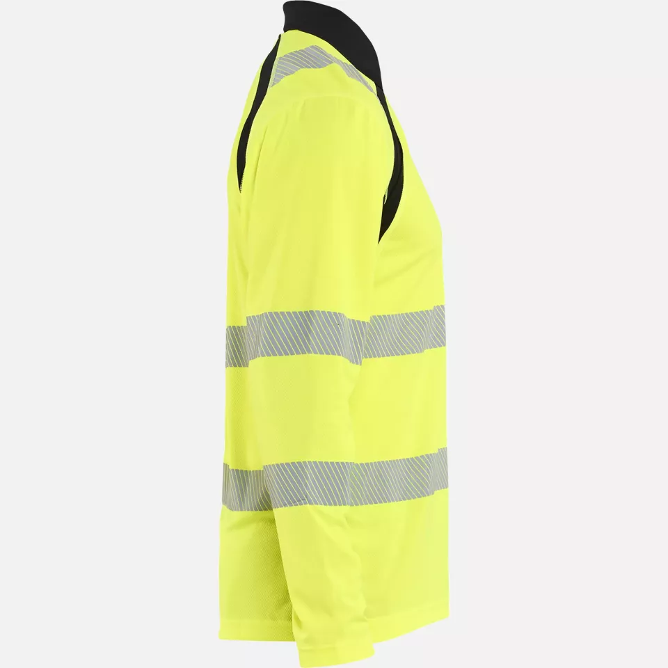 Blaklader 359810133399, High Vis UV Schutz Langarm Polo Shirt, Gelb/Schwarz, image 2, gallery thumbnail