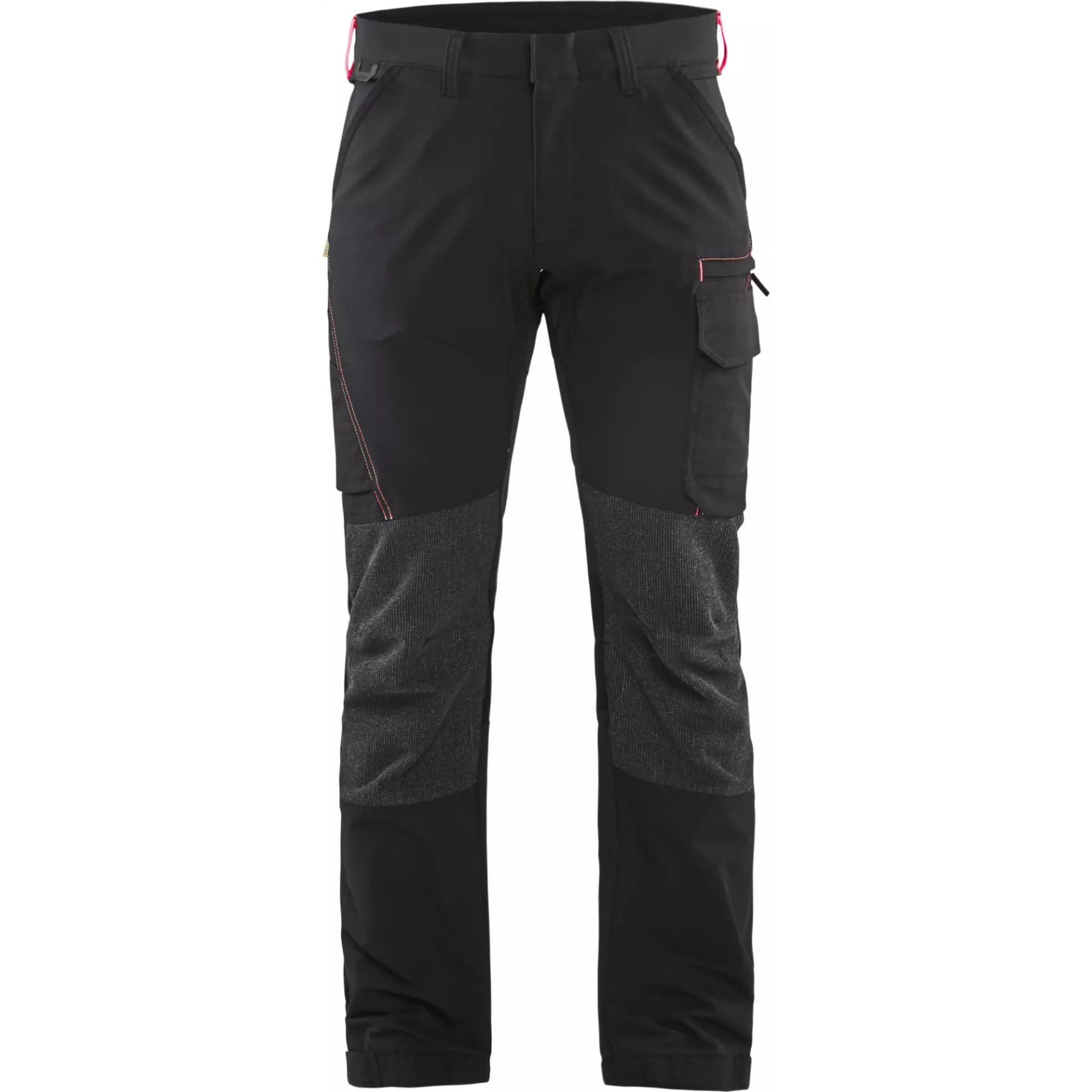 Blaklader 142216459956, 4-Way Stretch Service Work Trousers, Black/Red, image 1