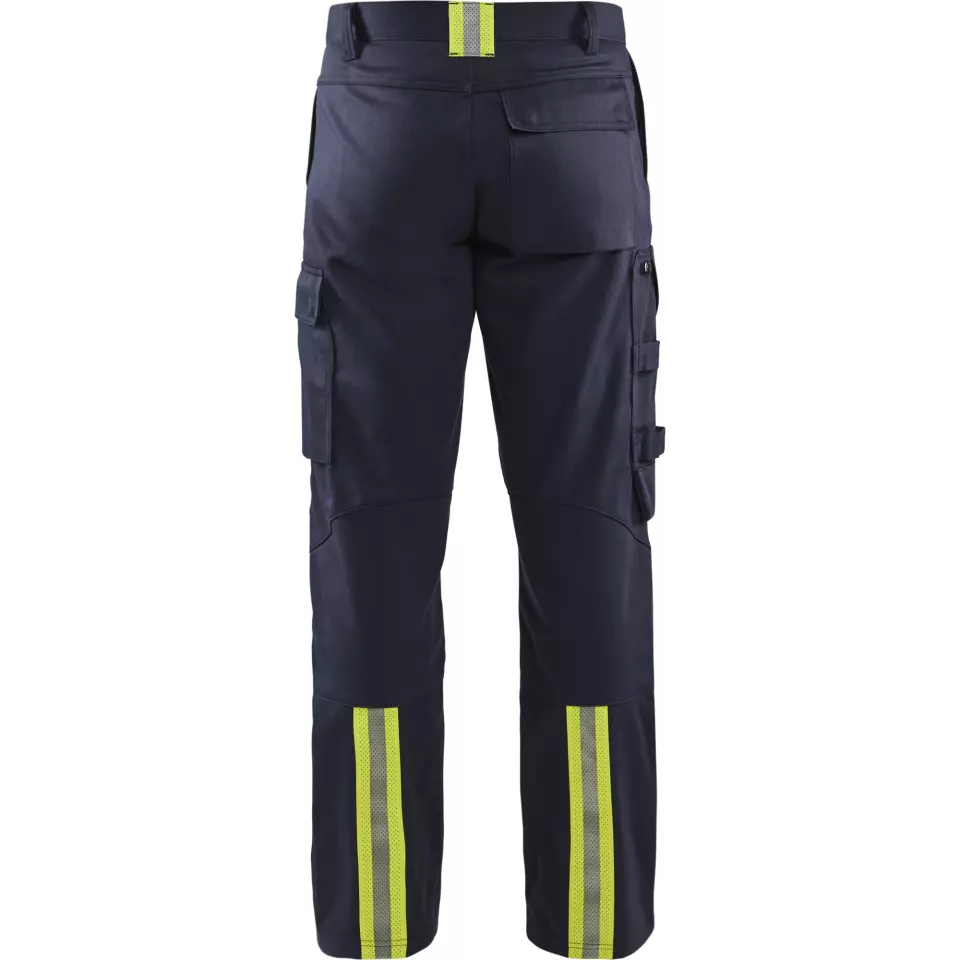 Blåkläder 170115018933, Welding Work Trousers, Navy Blue/ Yellow, image 4, gallery thumbnail