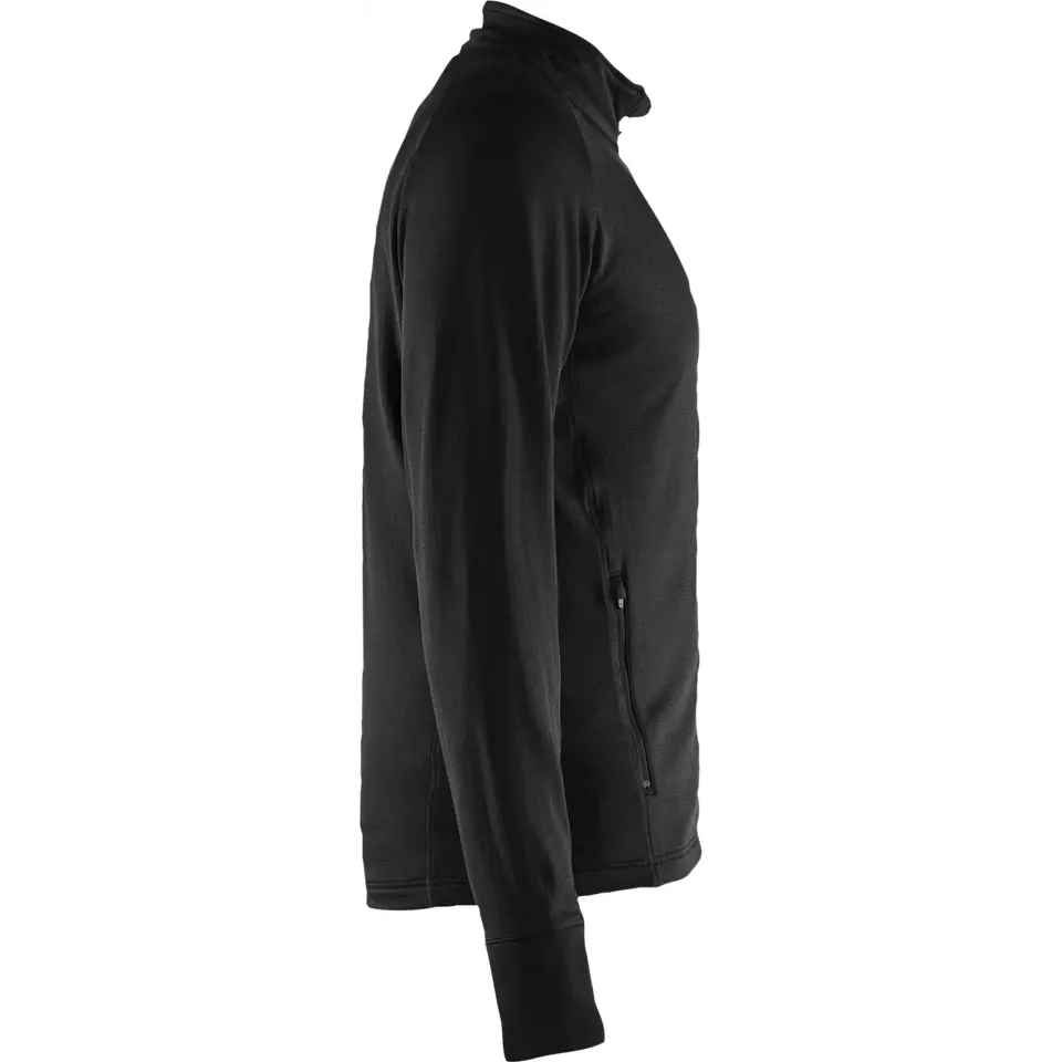 Blåkläder 473525399900, STRIKER Fleece Jacket, Black, image 2, gallery thumbnail