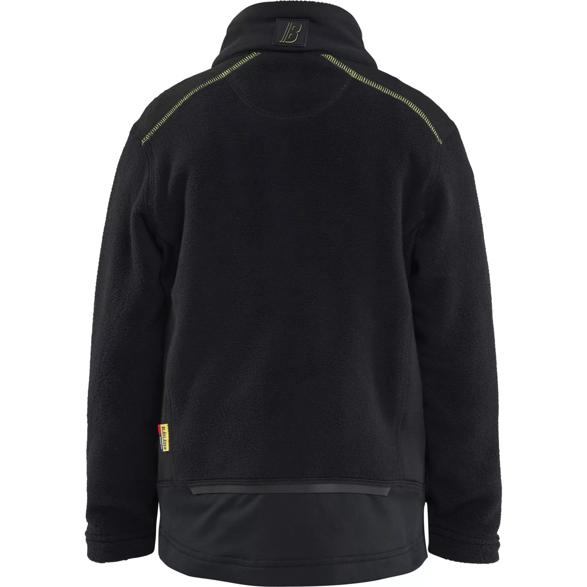 Blaklader 520610109933, Kids Microfleece Pullover, Black/High Vis Yellow, image 4