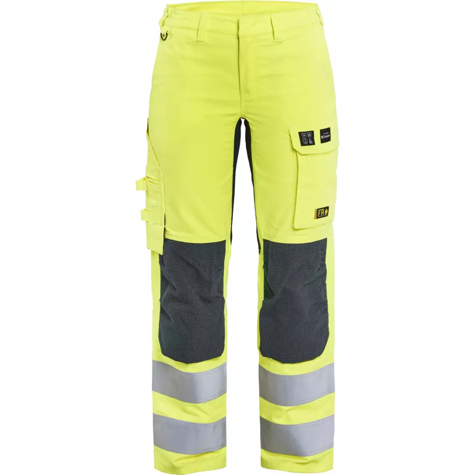 Blaklader 719115123389, Ladies Multi-Norm Stretch Work Trousers, Yellow/Navy, image 1, gallery thumbnail