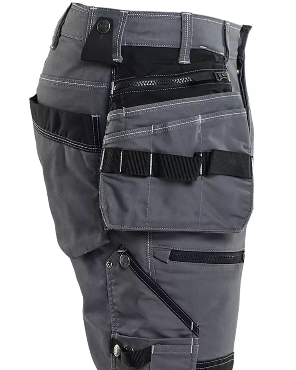 Blaklader 199011419699, X1900 Stretch Handwerker Arbeitshose, Mittelgrau/Schwarz, image 4, gallery thumbnail