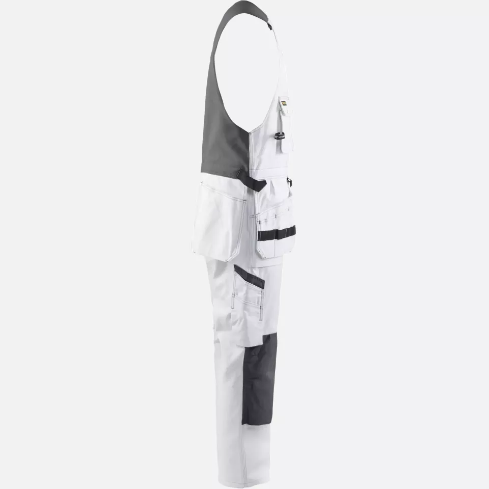 Blaklader 253212101098, Bib and Brace, White/Dark Grey, image 2, gallery thumbnail