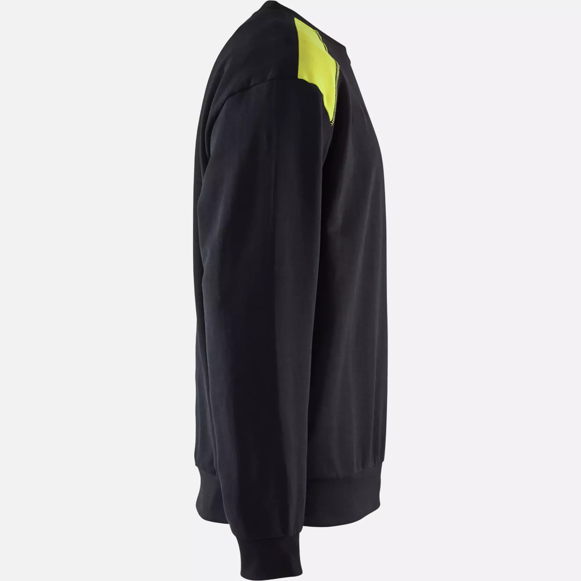 Blaklader 358011589933, Sweatshirt, Black/Yellow, image 2