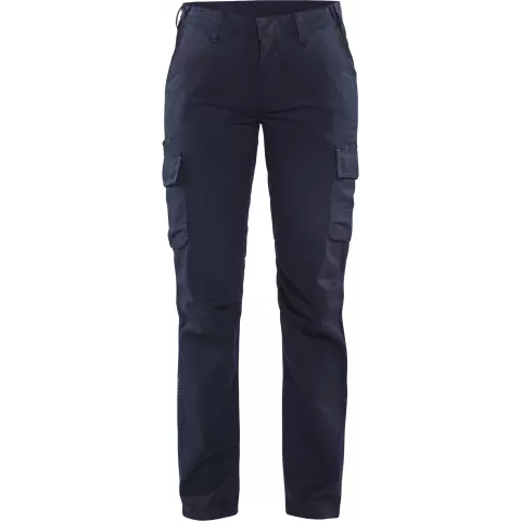 Blaklader Ladies Stretch Industrial Work Trousers, Dark Navy/Black