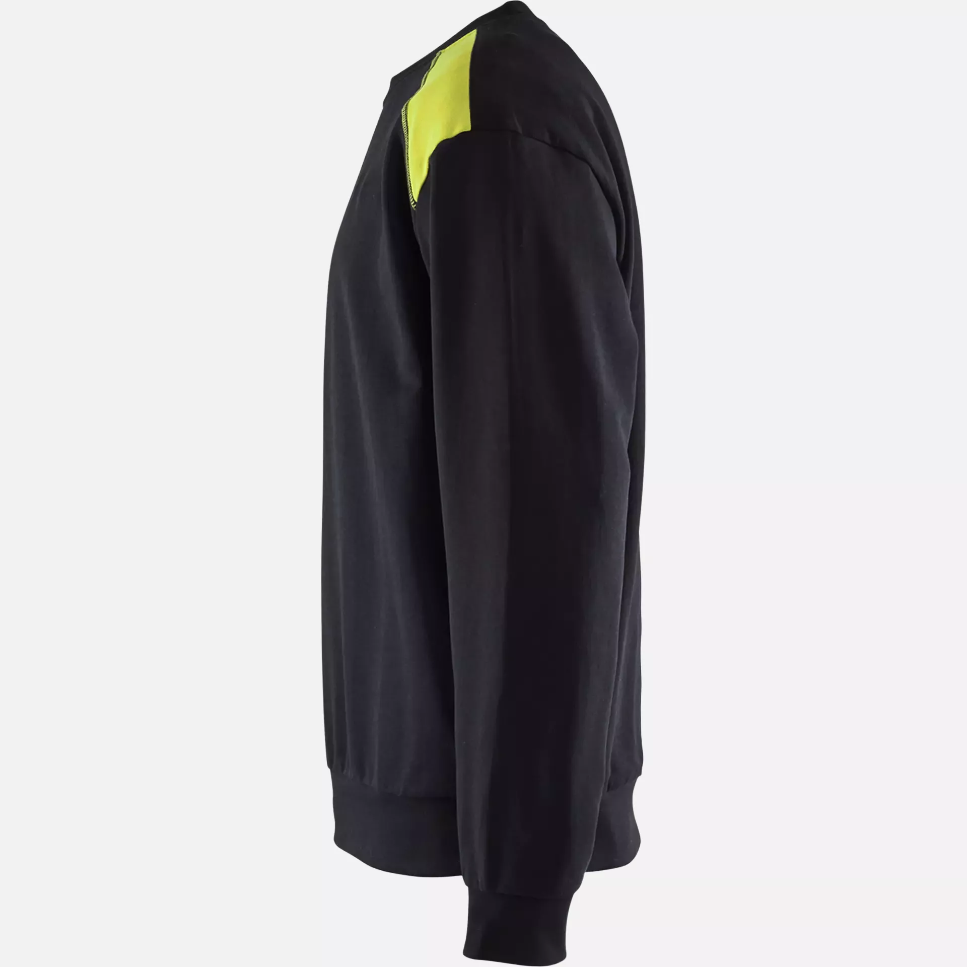 Blaklader 358011589933, Sweatshirt, Black/Yellow, image 3