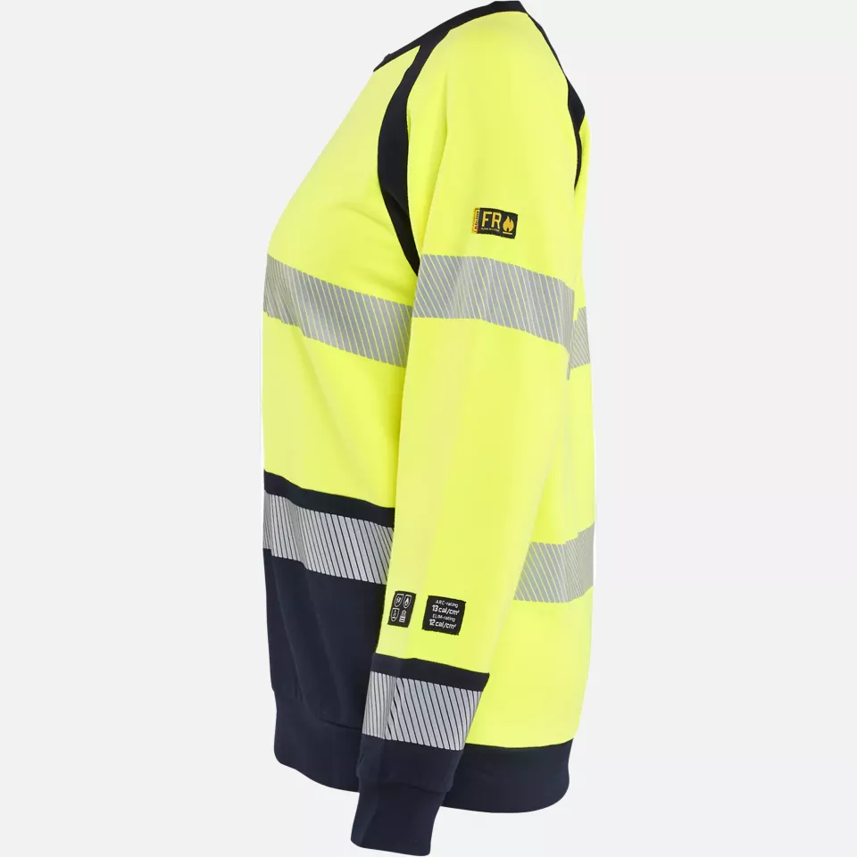 Blaklader 345417623389, Ladies Multinorm Sweatshirt, Yellow/Navy, image 3, gallery thumbnail