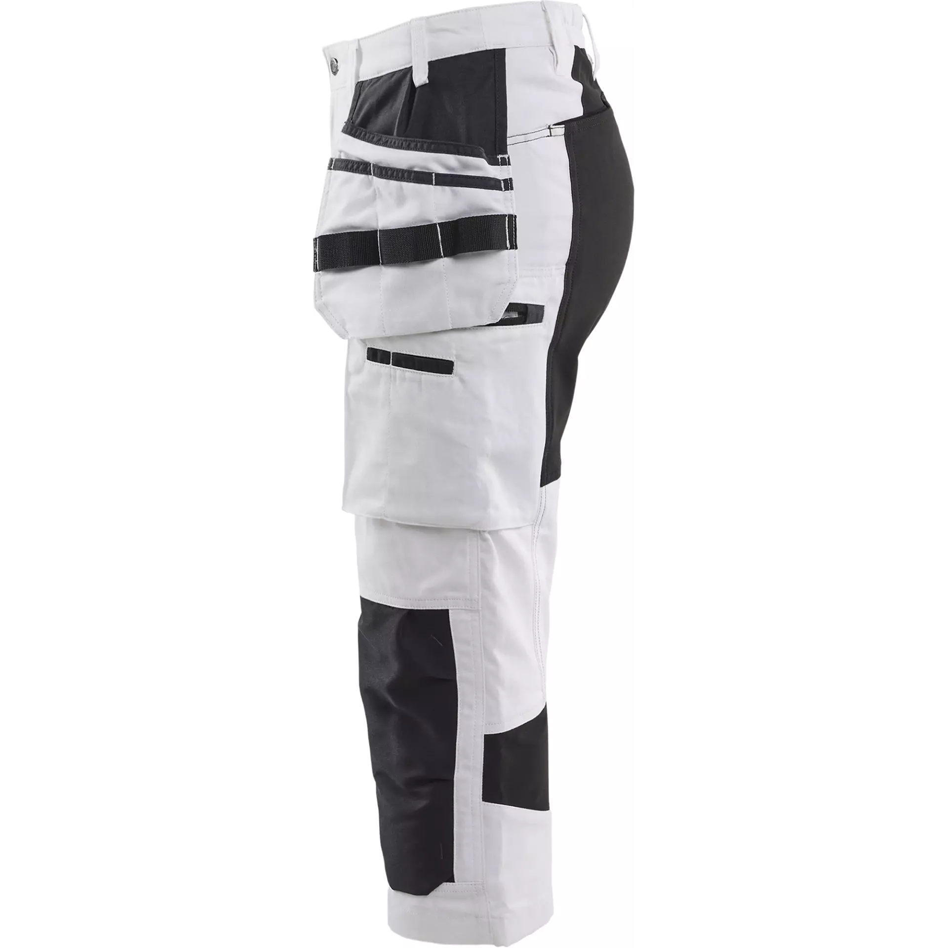 Blaklader 710913101099, Women's Painter Pirate Trousers with Stretch, White/Black, image 3