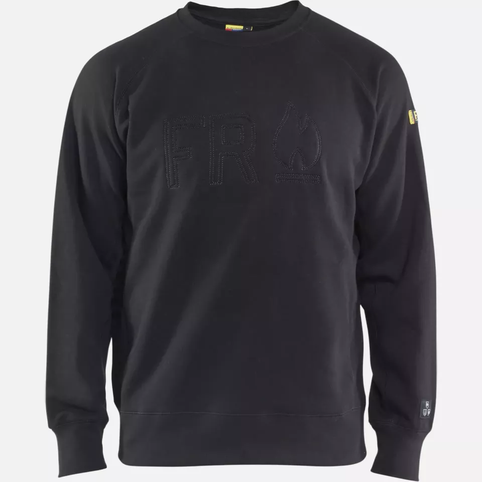 Blaklader 347717629900, Flame Resistant Sweatshirt, Black, image 1, gallery thumbnail