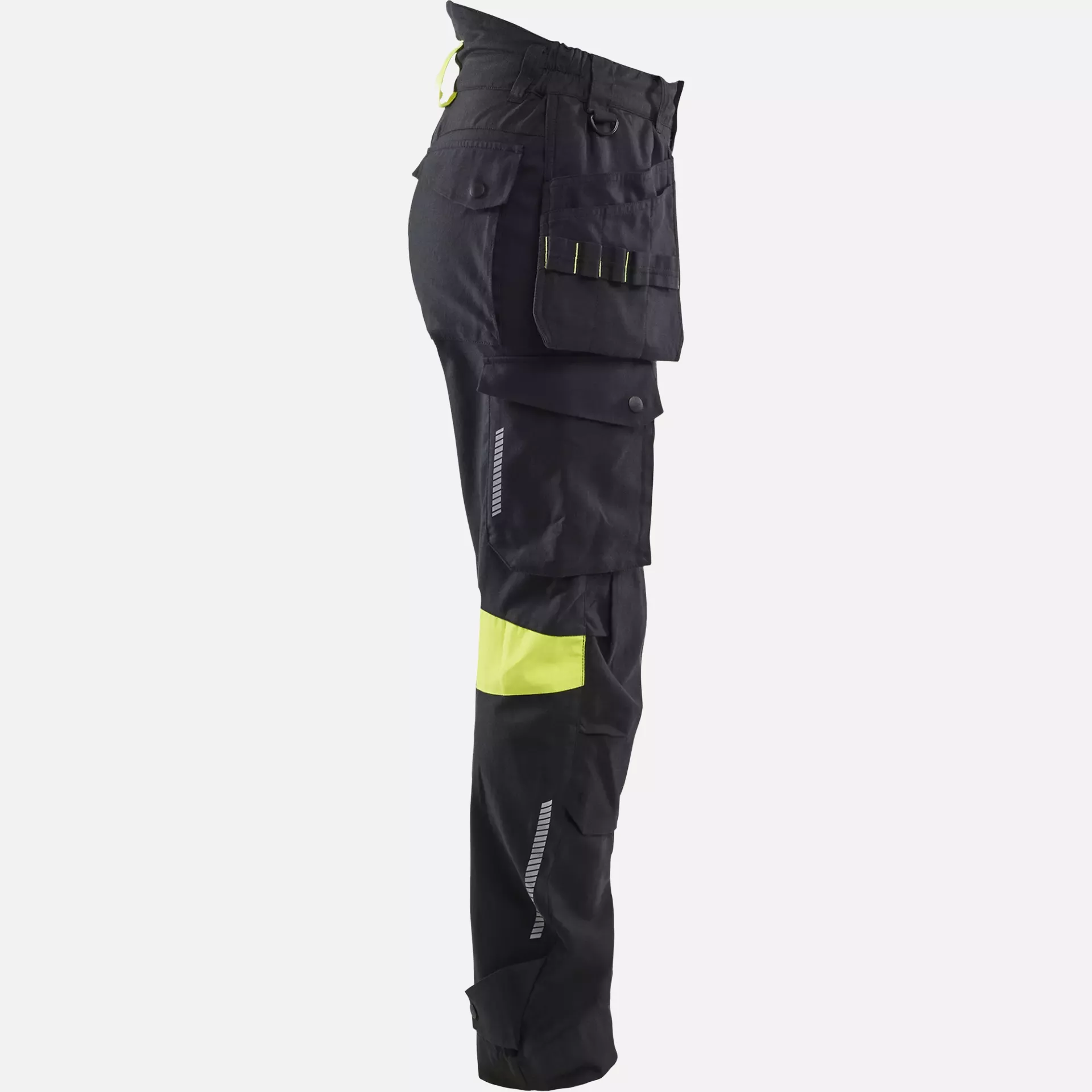 Blaklader 710815129933, Damen Handwerker Arbeitshose, Schwarz/Gelb, image 2