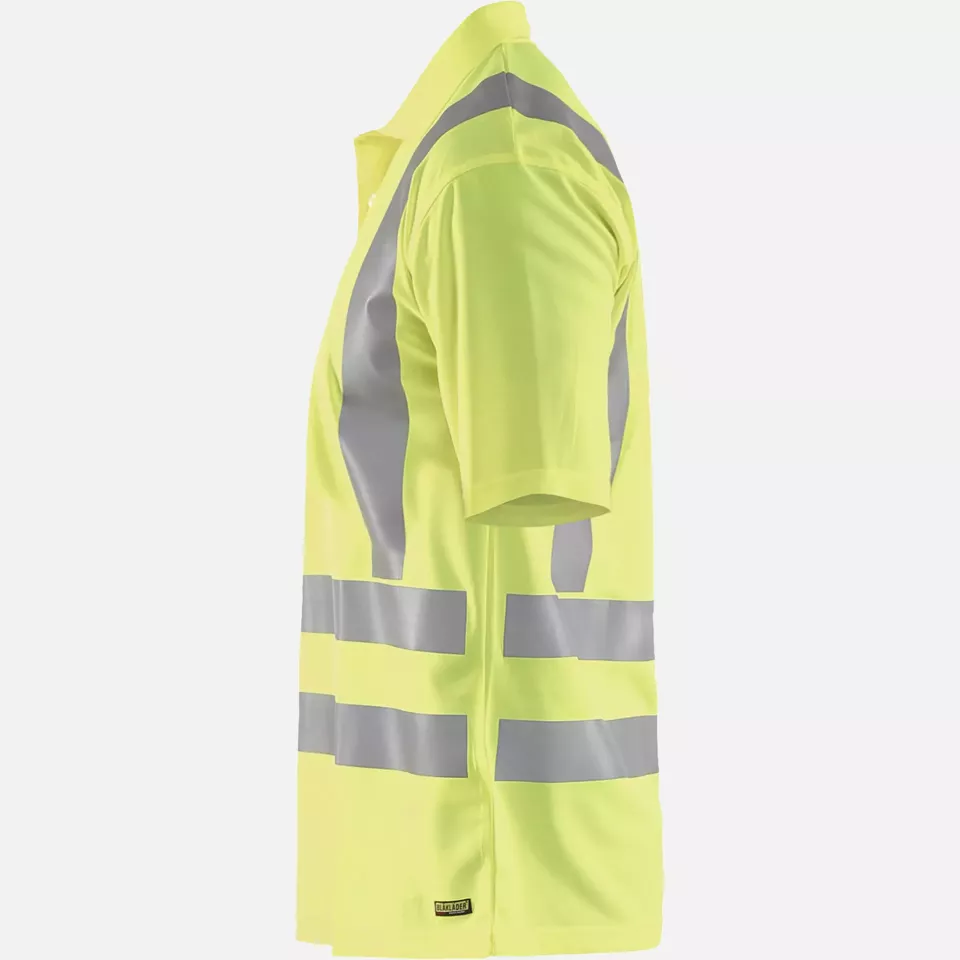 Blaklader 339110113300, High Vis UV Protection Polo Shirt, Yellow, image 3, gallery thumbnail