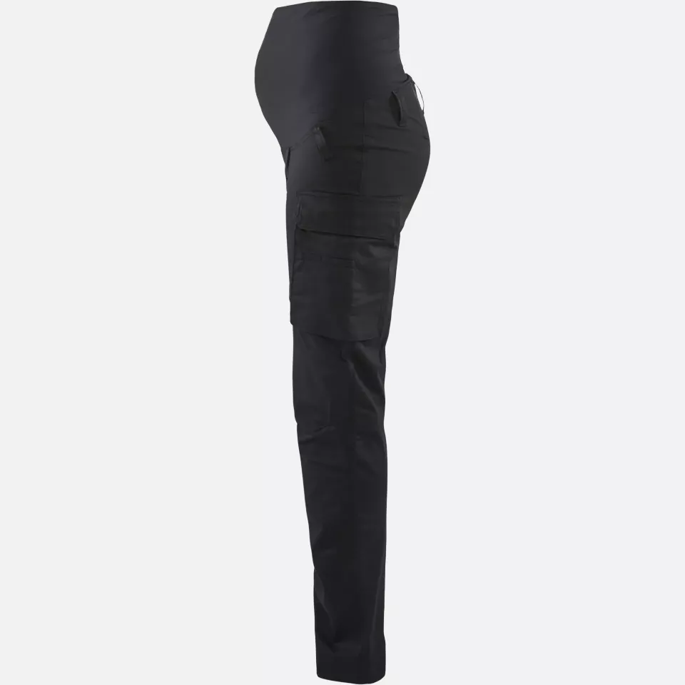 Blaklader 710118309900, Stretch Maternity Trousers, Black, image 3, gallery thumbnail