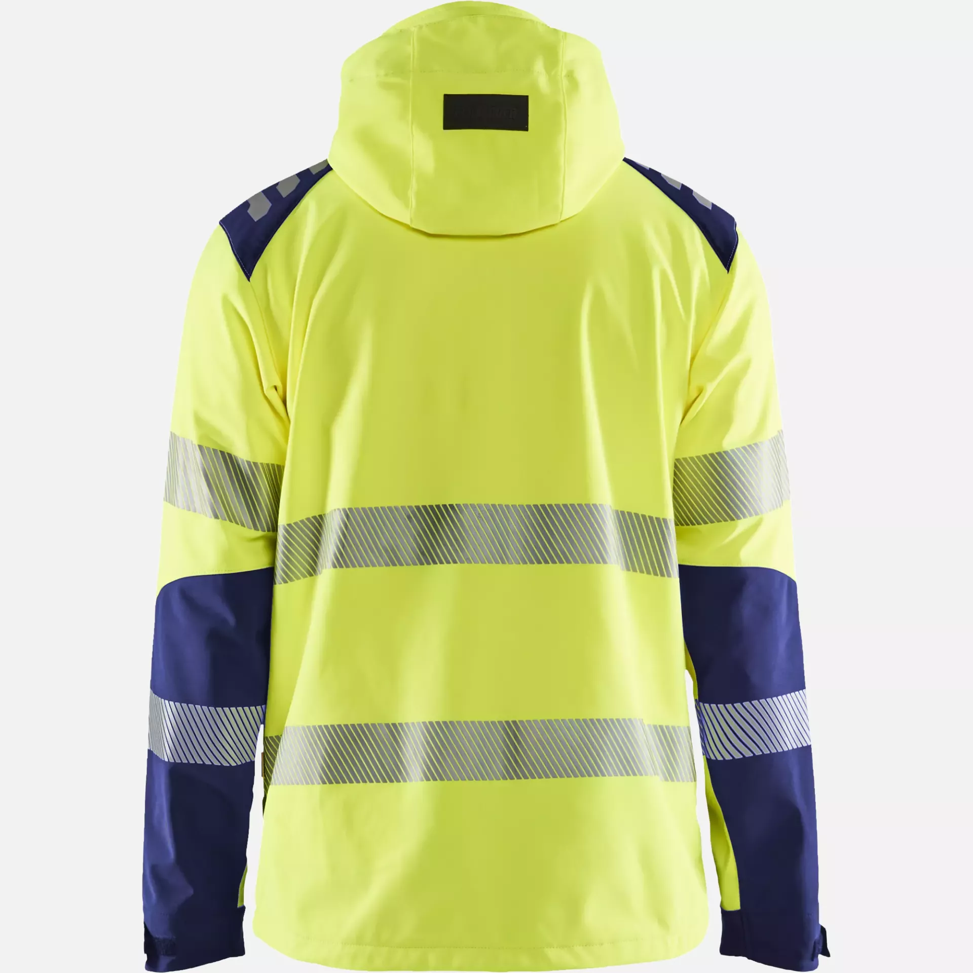 Blaklader 449125133389, High Vis Softshell Jacket, Yellow/Navy Blue, image 8
