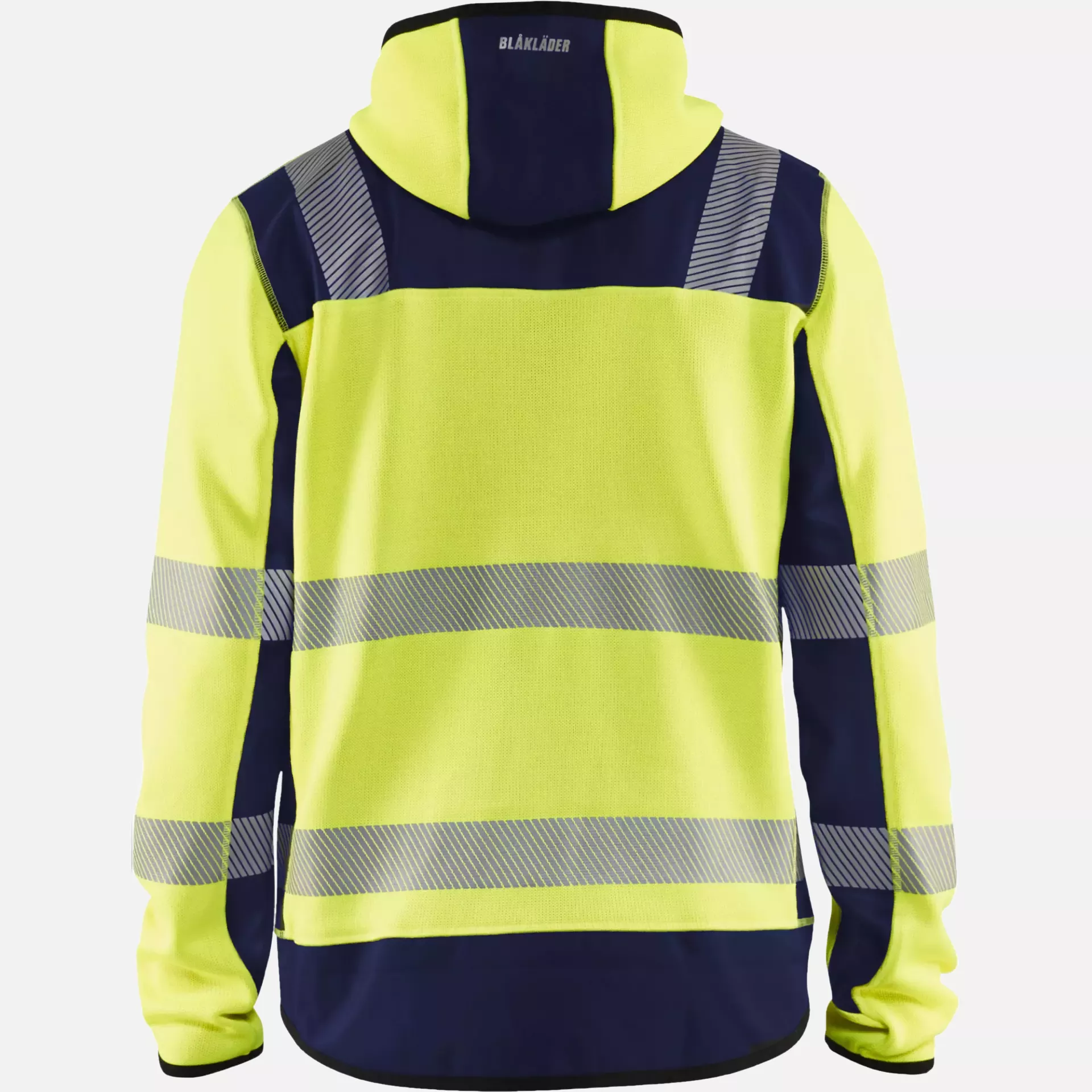 Blaklader 492321203389, High Vis Knitted Jacket, Yellow/Navy Blue, image 4