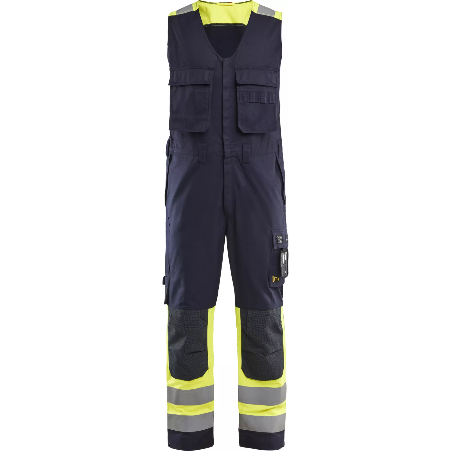 Blaklader 288715128933, Ärmelloser Overall, Marineblau/ Gelb, image 1