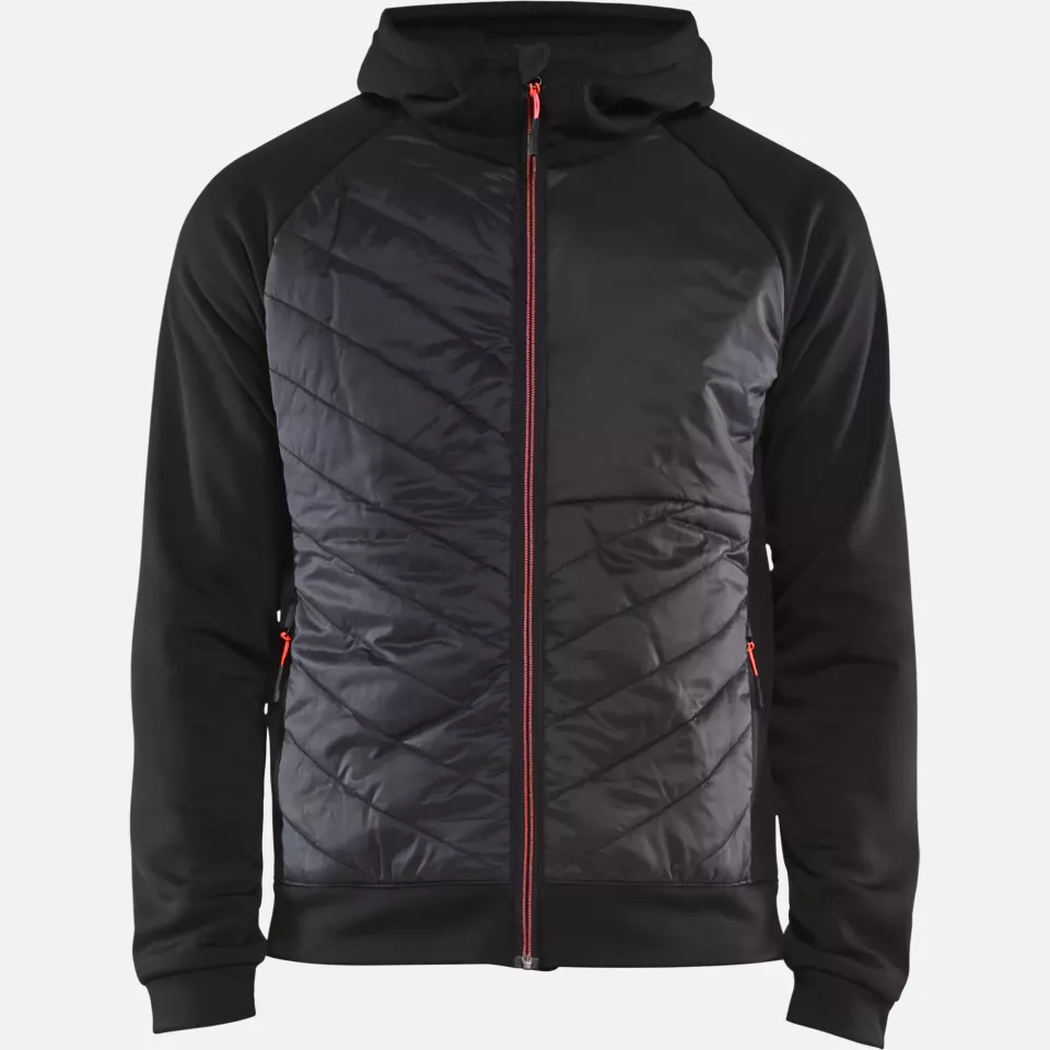 Blaklader 346325269956, Hybrid Sweatshirt, Black/Red, image 1, gallery thumbnail