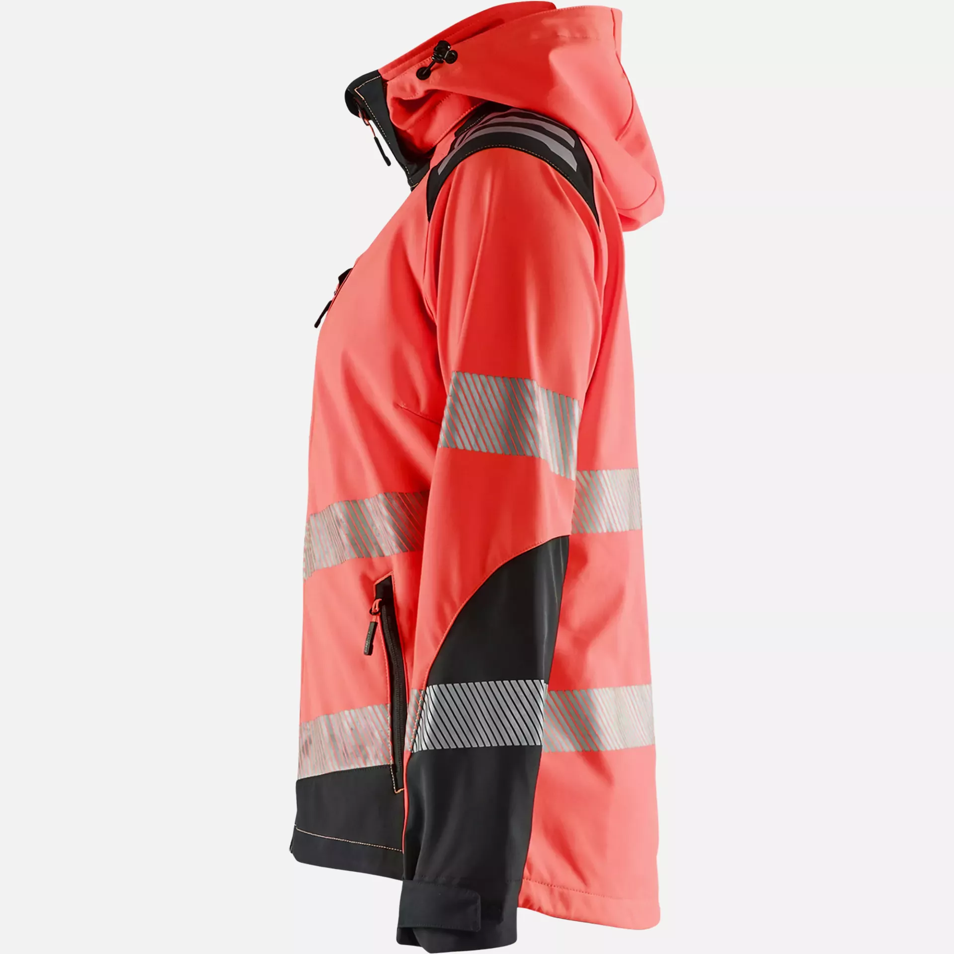 Blaklader 479125135599, High Vis Ladies Softshell Jacket, Red/Black, image 3
