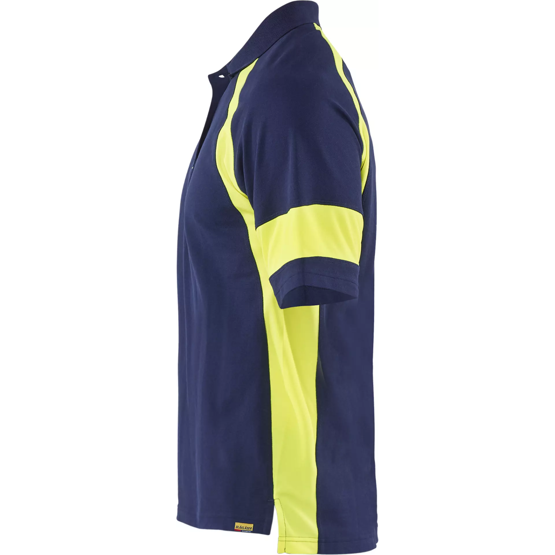 Blaklader 352810508933, High Vis Polo Shirt, Navy Blue/ Yellow, image 3