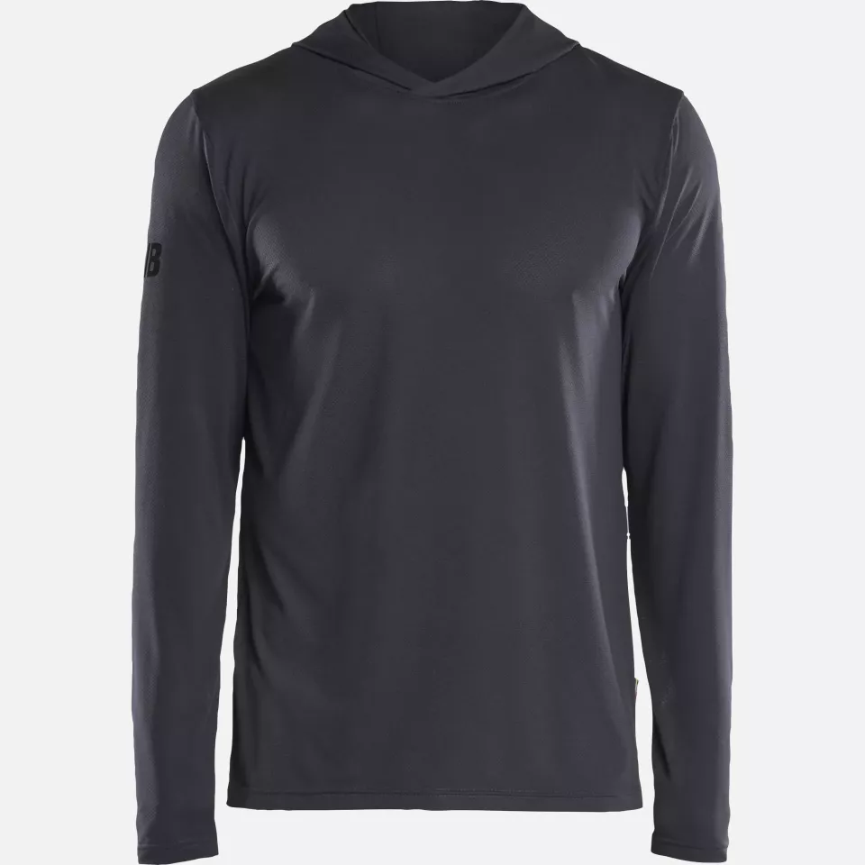 Blaklader 341711269600, Functional Hoodie with UV Protection, Medium Grey, image 1, gallery thumbnail