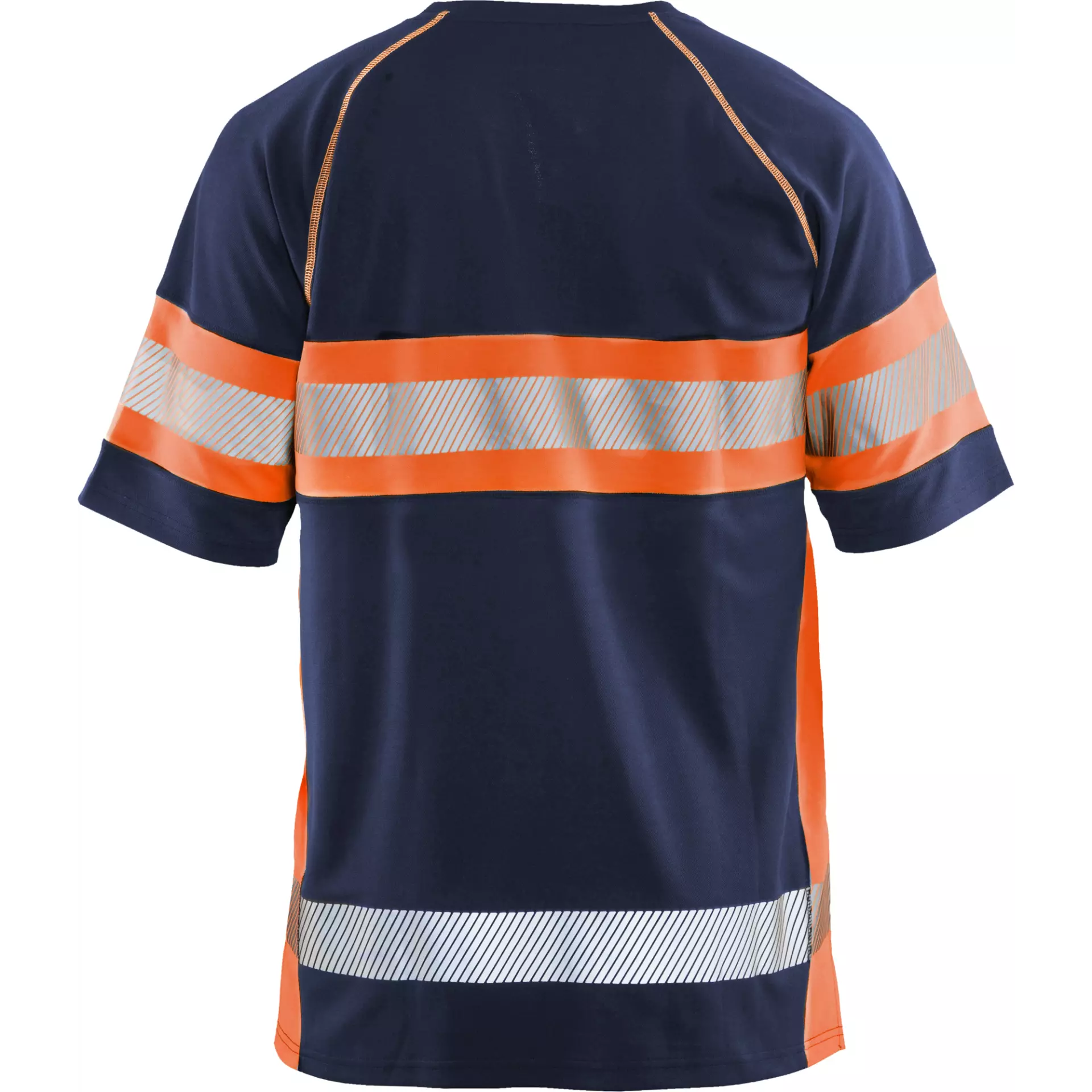 Blaklader 333710518953, High Vis UV Protection T-Shirt, Navy/Orange, image 4