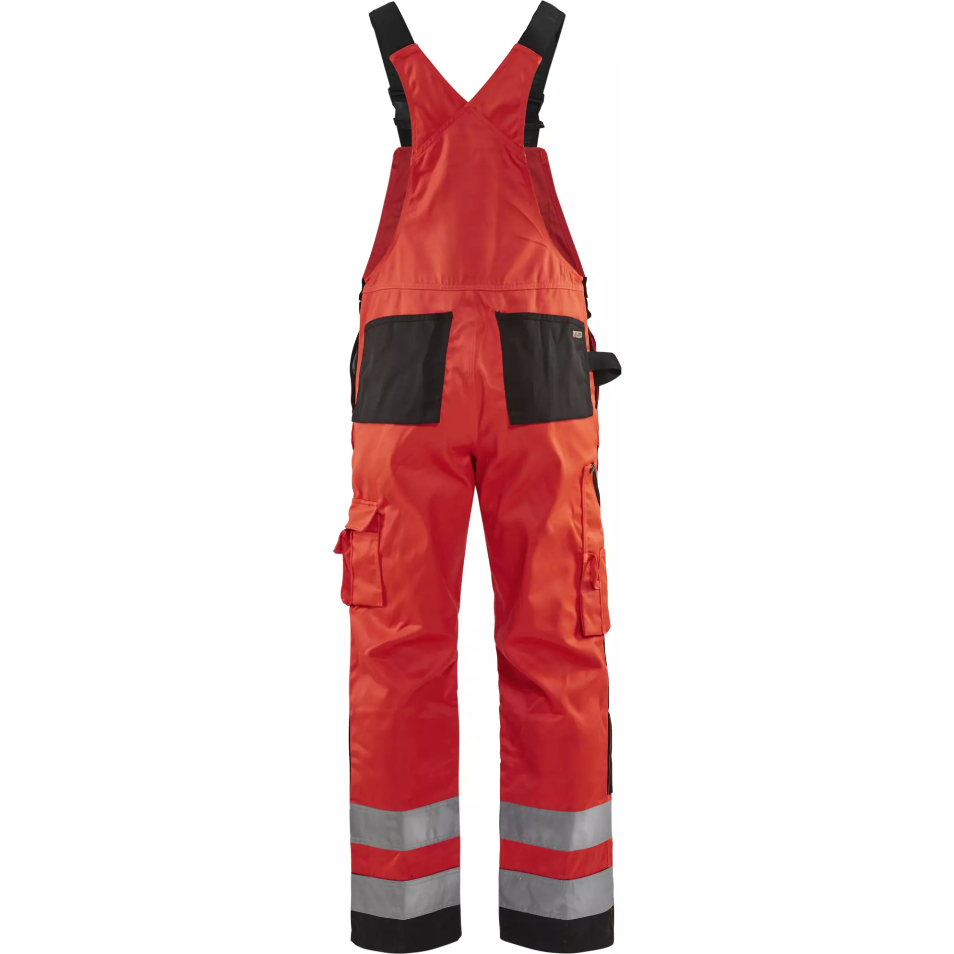 Blåkläder 266018115599, High Vis Latzhose, Rot/Schwarz, image 4
