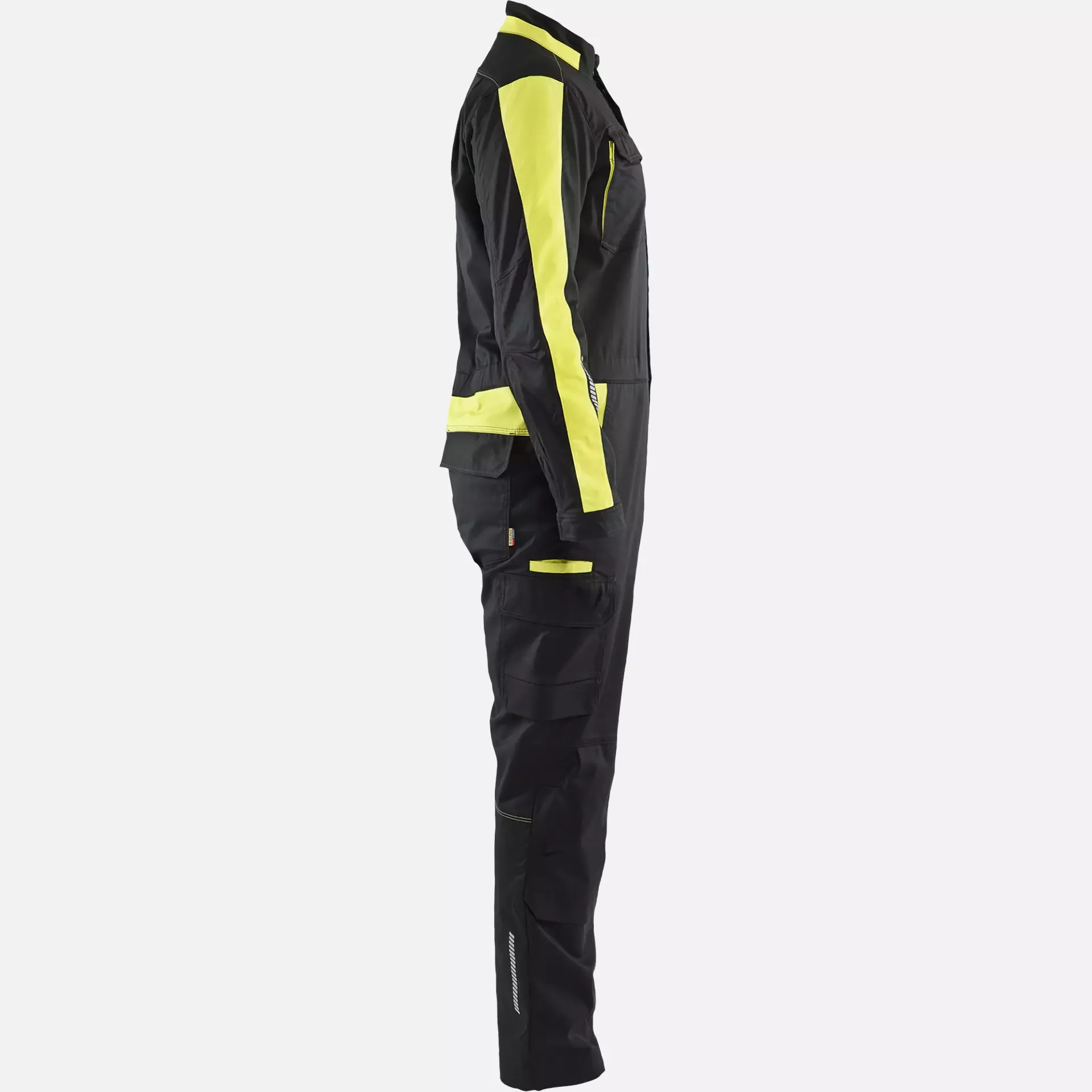 Blaklader 614418329933, Industrial Stretch Coverall, Black/Yellow, image 2