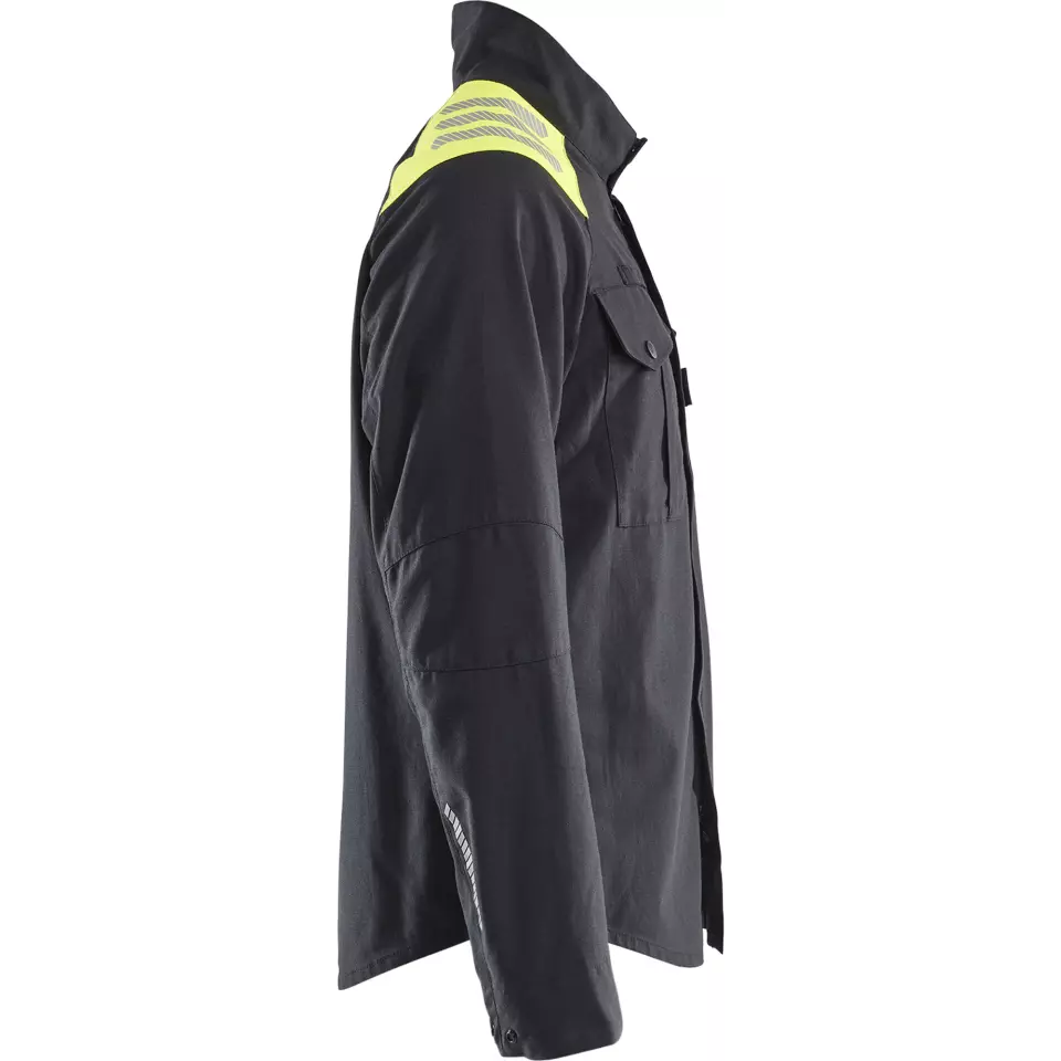 Blåkläder 440915129933, Overshirt, Black/Yellow, image 2, gallery thumbnail