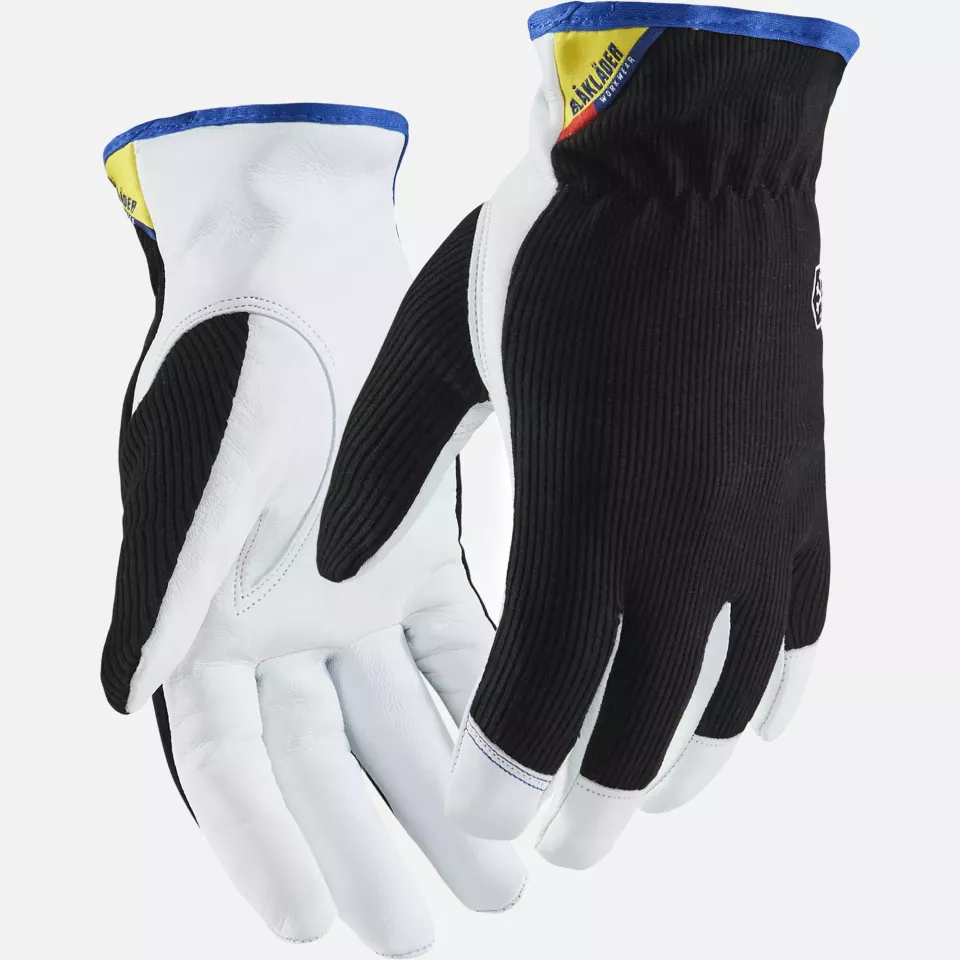 Blaklader 228639109910, Lined Work Glove, Black/White, image 1, gallery thumbnail