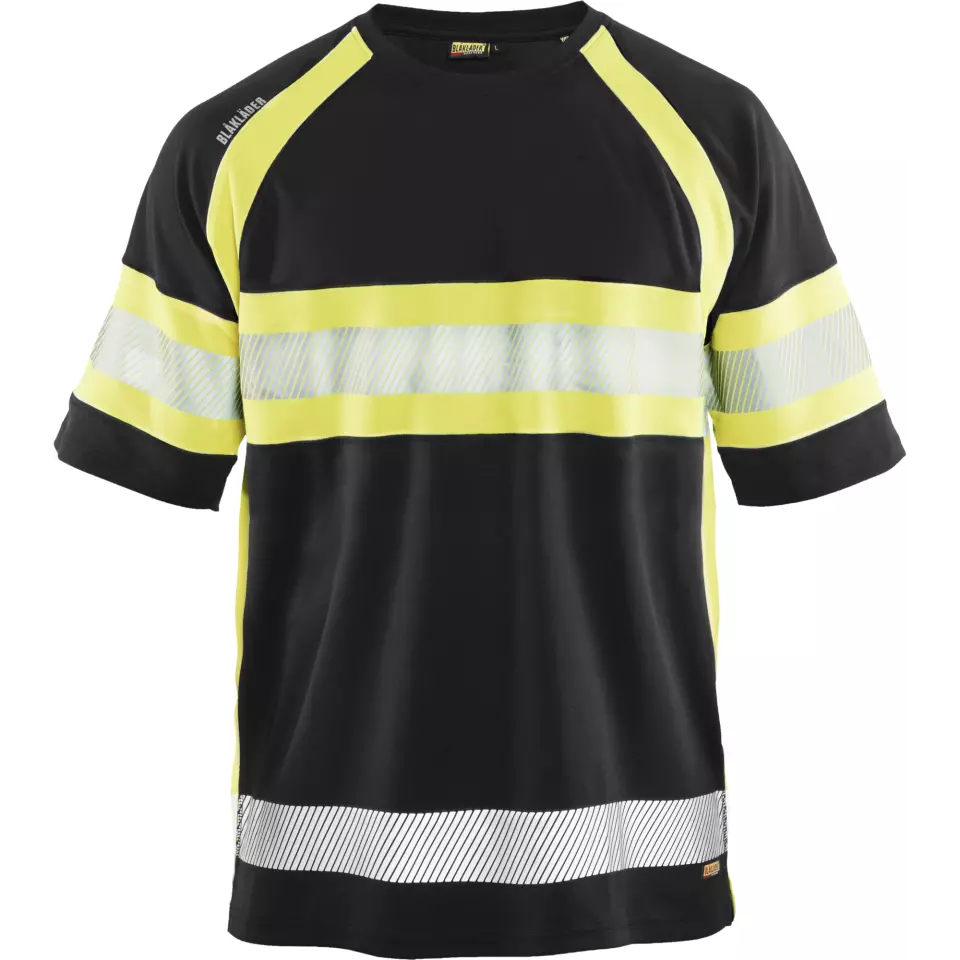 Blaklader 333710519933, High Vis UV Protection T-Shirt, Black/Yellow, image 1, gallery thumbnail
