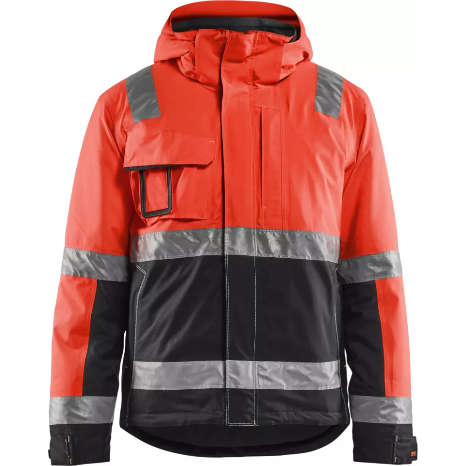 Blaklader 487019875599, High Vis Winter Jacket, Red/Black, image 1, gallery thumbnail