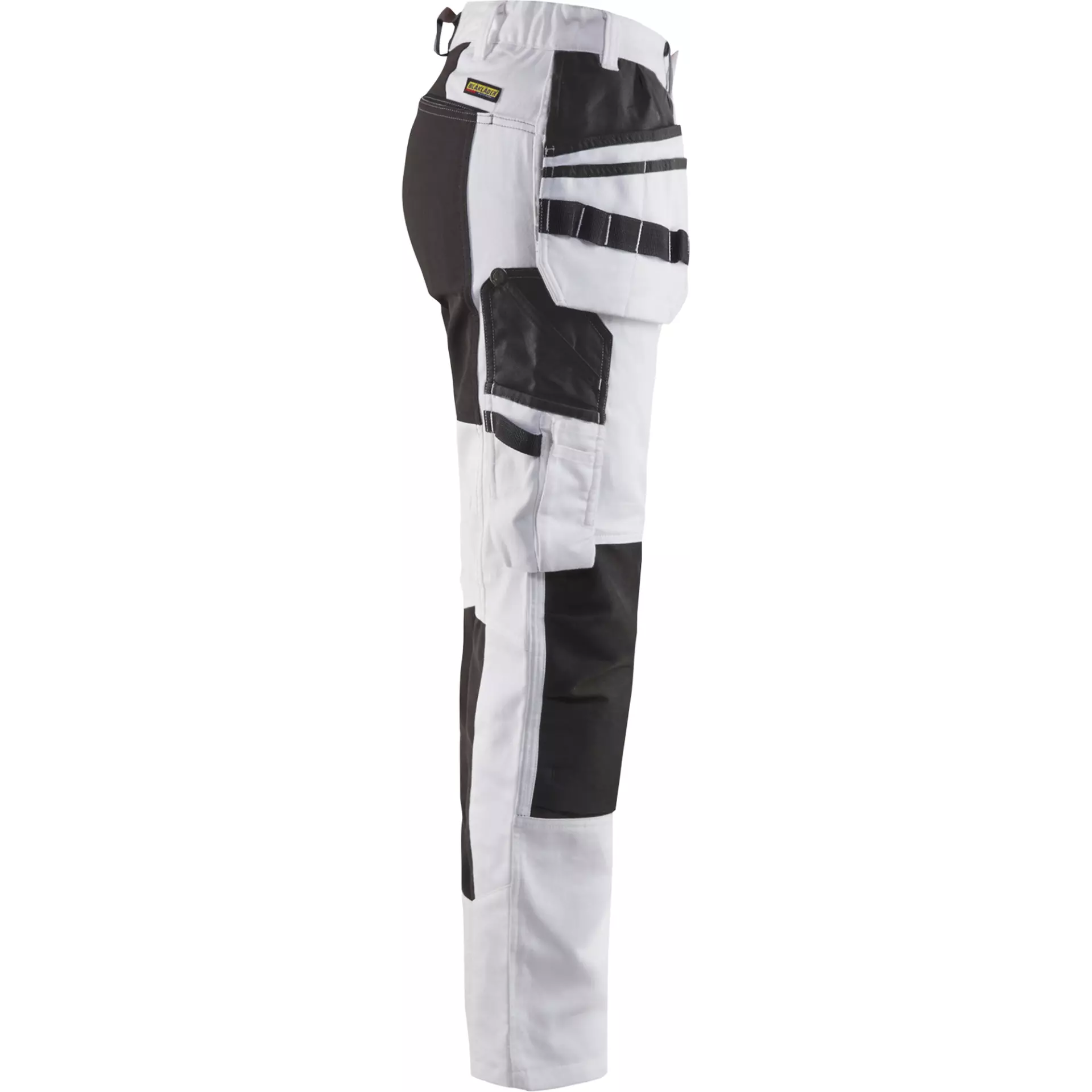 Blåkläder 791010001099, Women's Painter's Trousers with Stretch Panels, White/Black, image 2