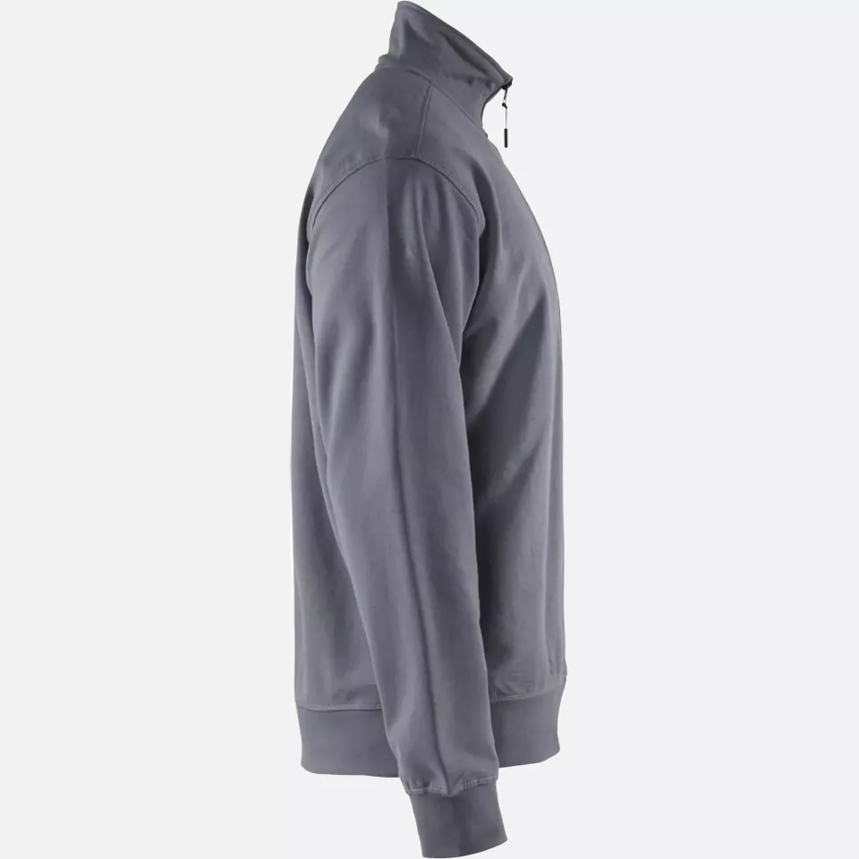 Blaklader 336911589400, Half Zip Sweatshirt, Grey, image 2, gallery thumbnail