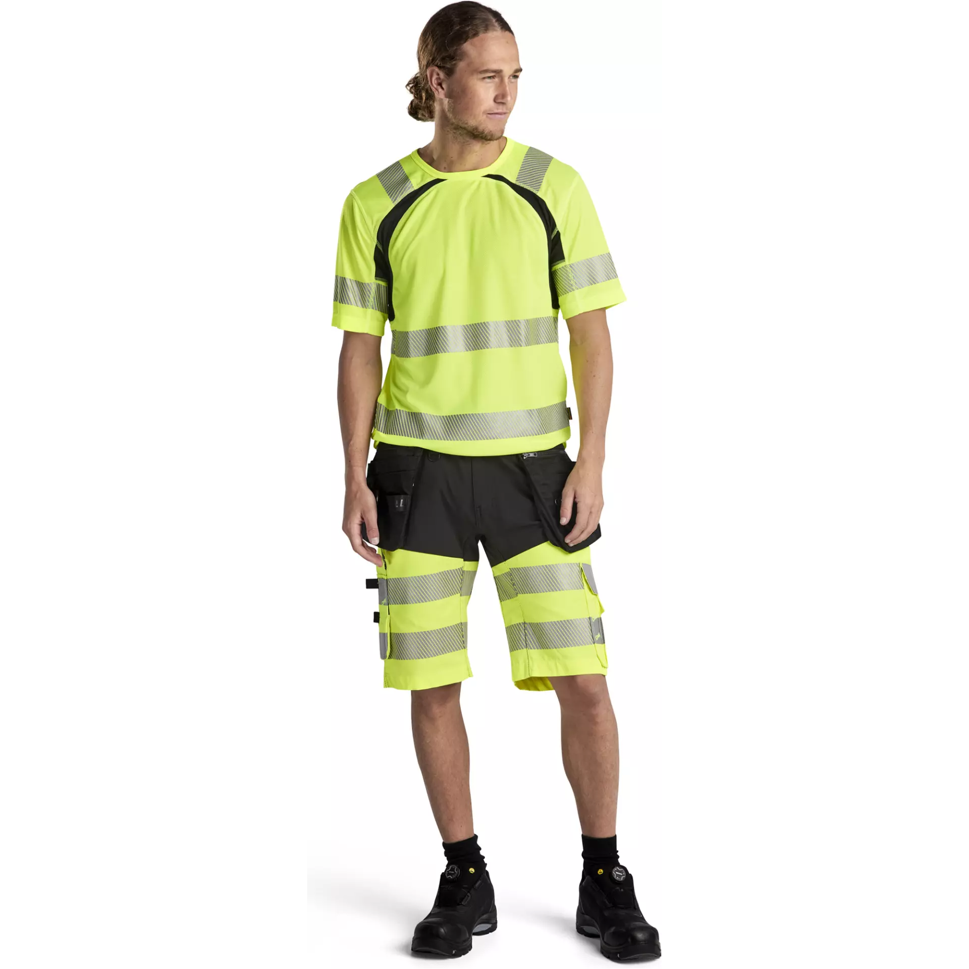 Blaklader 159618119933, High Vis Stretch Shorts, Schwarz/Gelb, image 5