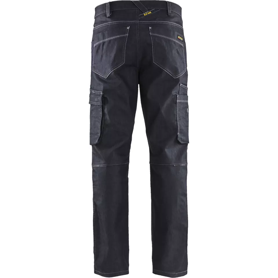Blaklader 143911418900, Stretch Denim Work Trousers, Navy Blue, image 4, gallery thumbnail