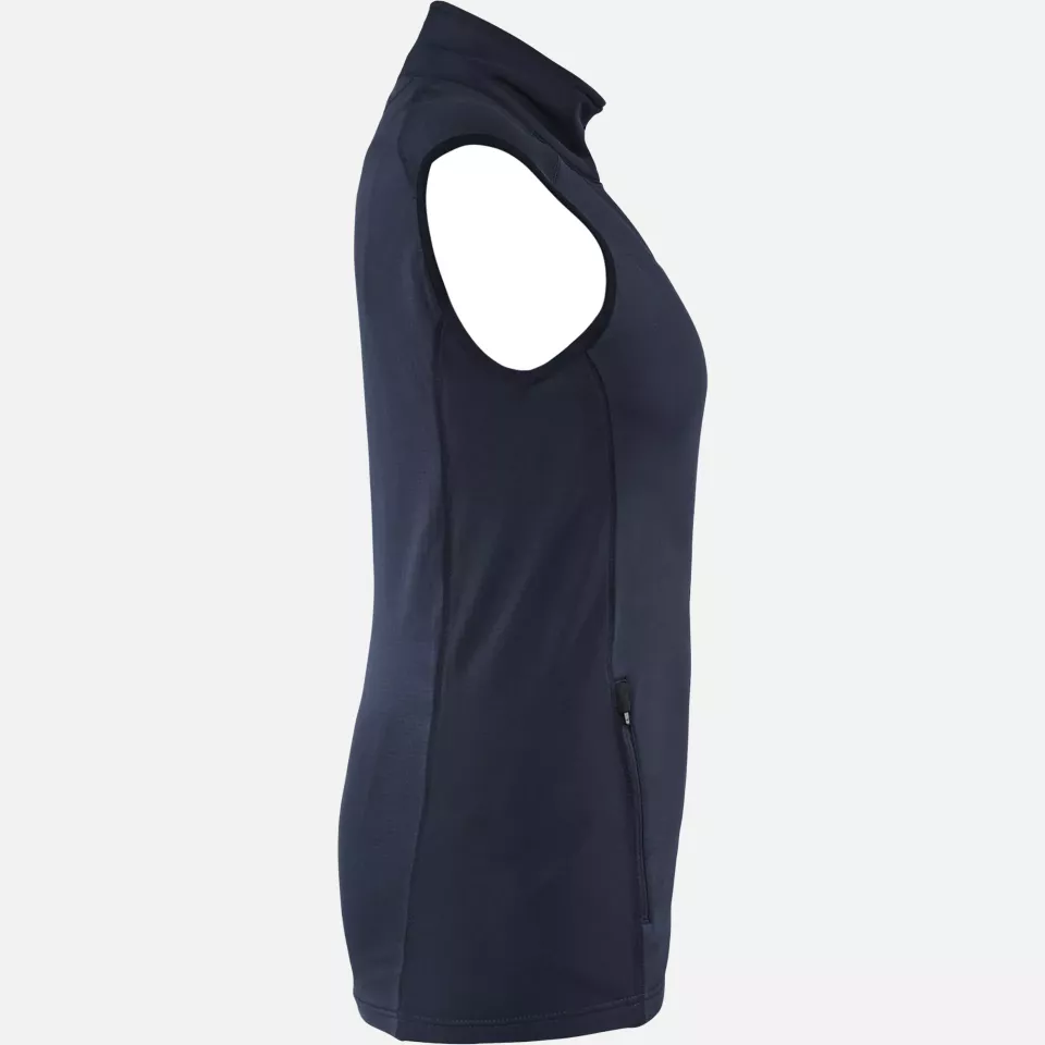 Blaklader 474625398600, STRIKER Ladies Fleece Vest, Dark Navy, image 2, gallery thumbnail