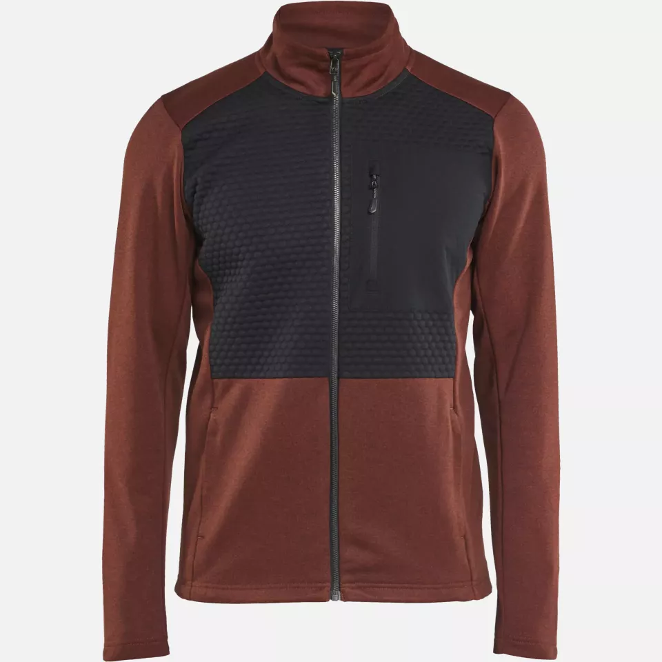 Blaklader 354825335999, Full Zip Sweatshirt, Rust Red/Black, image 1, gallery thumbnail