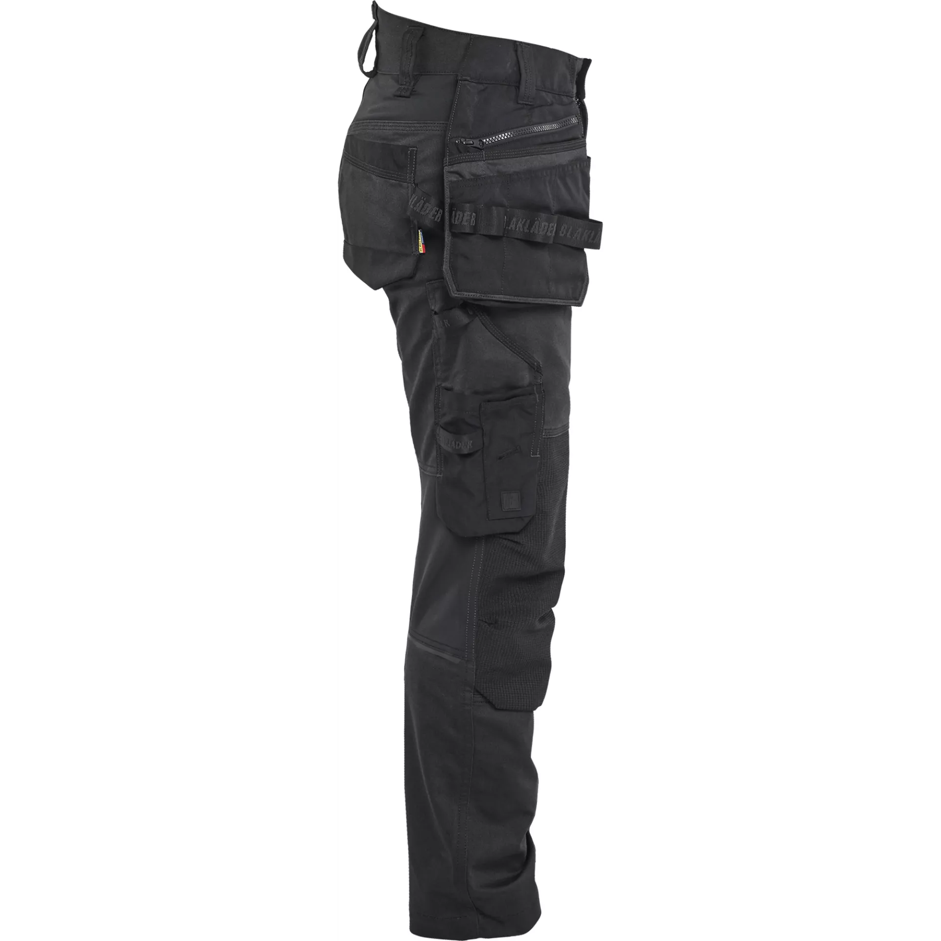 Blaklader 717011499999, STRIKER Ladies Stretch Craftsman Work Trousers, Black/Black