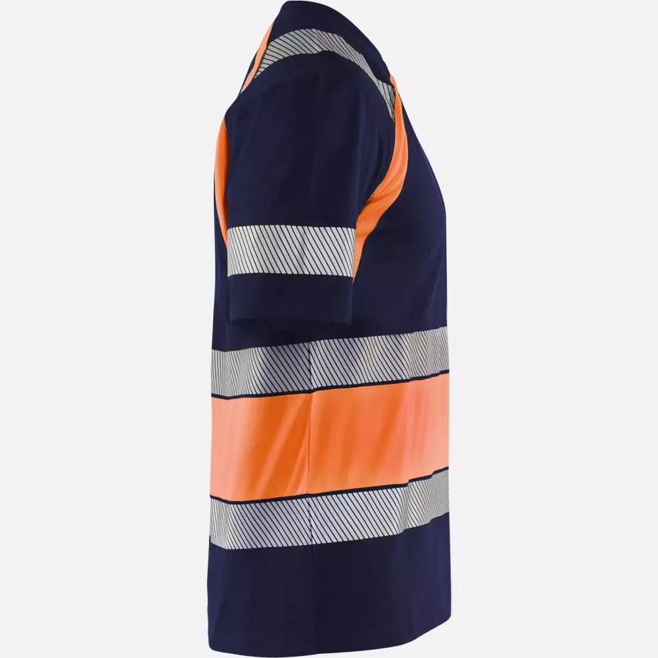 Blaklader 342110308853, High Vis T-Shirt, Marineblau/Orange, image 2, gallery thumbnail