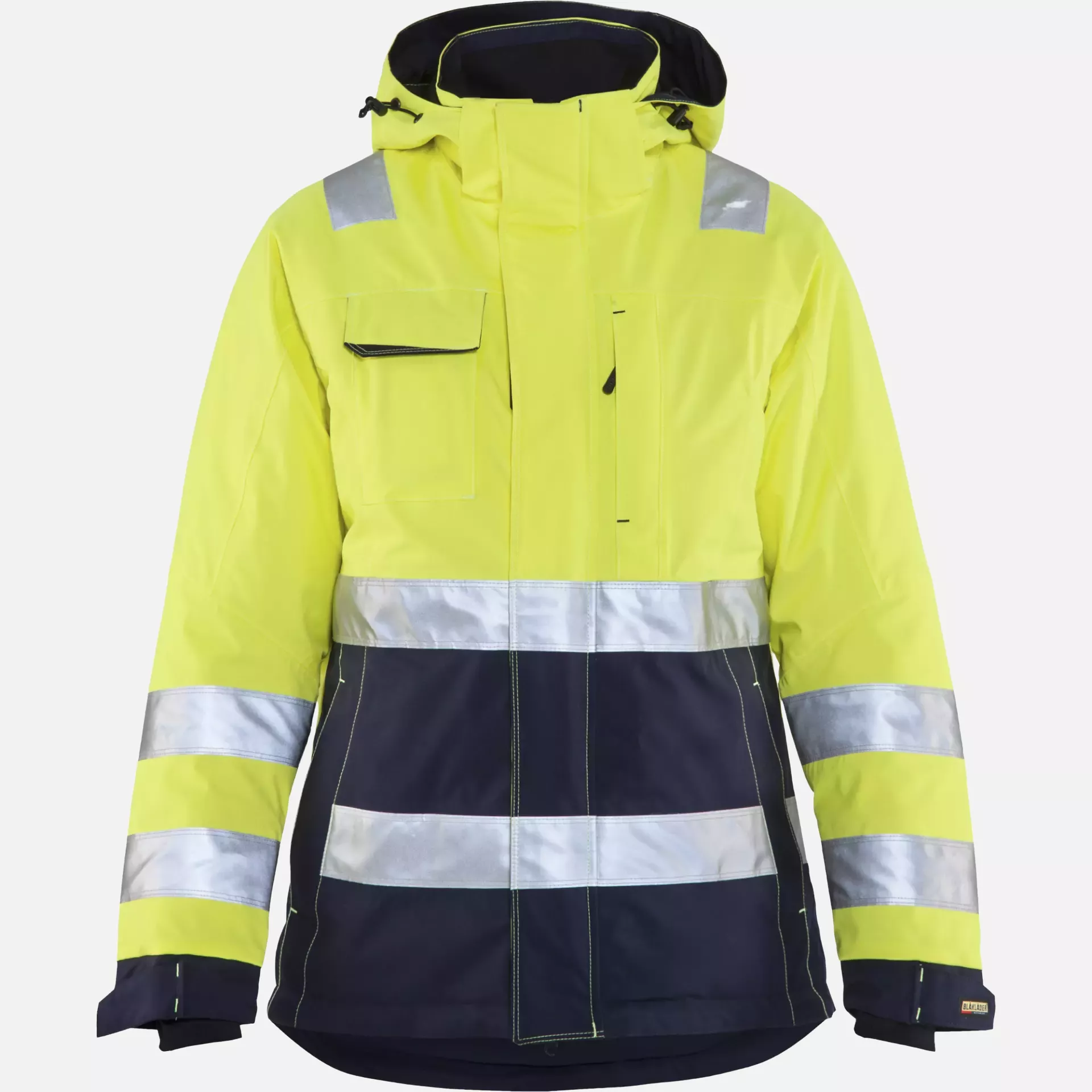 Blaklader 487219873389, High Vis Women's Winter Jacket, Yellow/Navy Blue, image 1