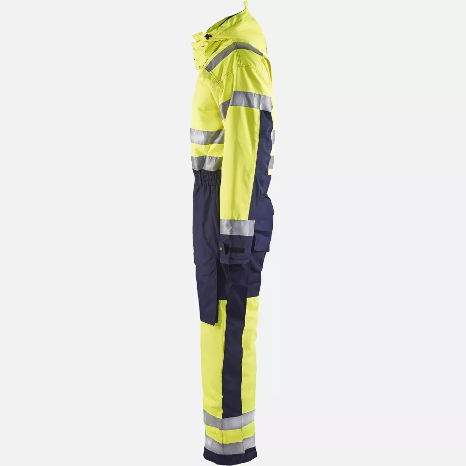 Blaklader 676319773389, High Vis Winter Coverall, Yellow/Navy, image 3, gallery thumbnail