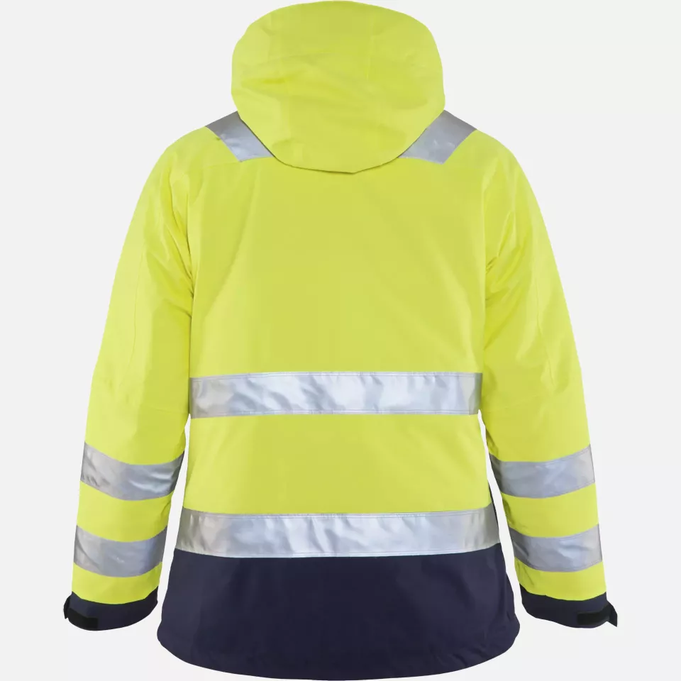 Blaklader 487219873389, High Vis Women's Winter Jacket, Yellow/Navy Blue, image 4, gallery thumbnail