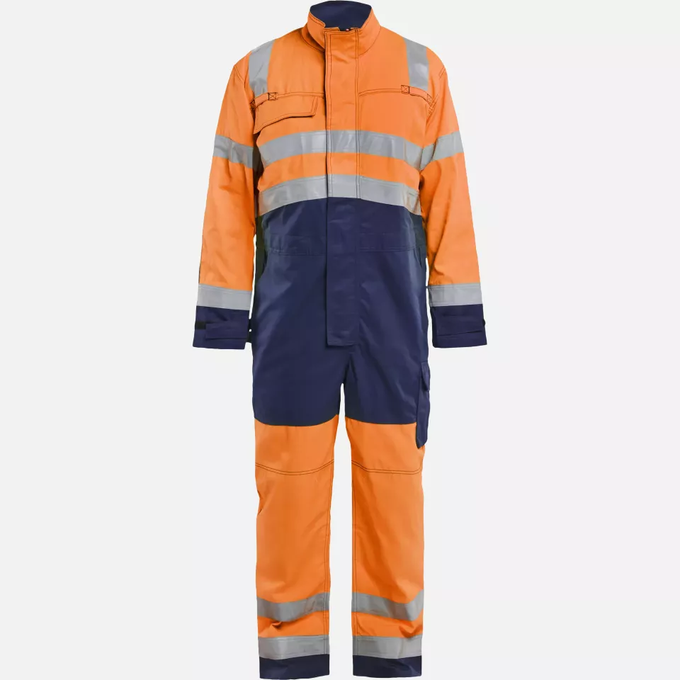 Blaklader 637318045389, High Vis Coverall, Orange/Navy, image 1, gallery thumbnail
