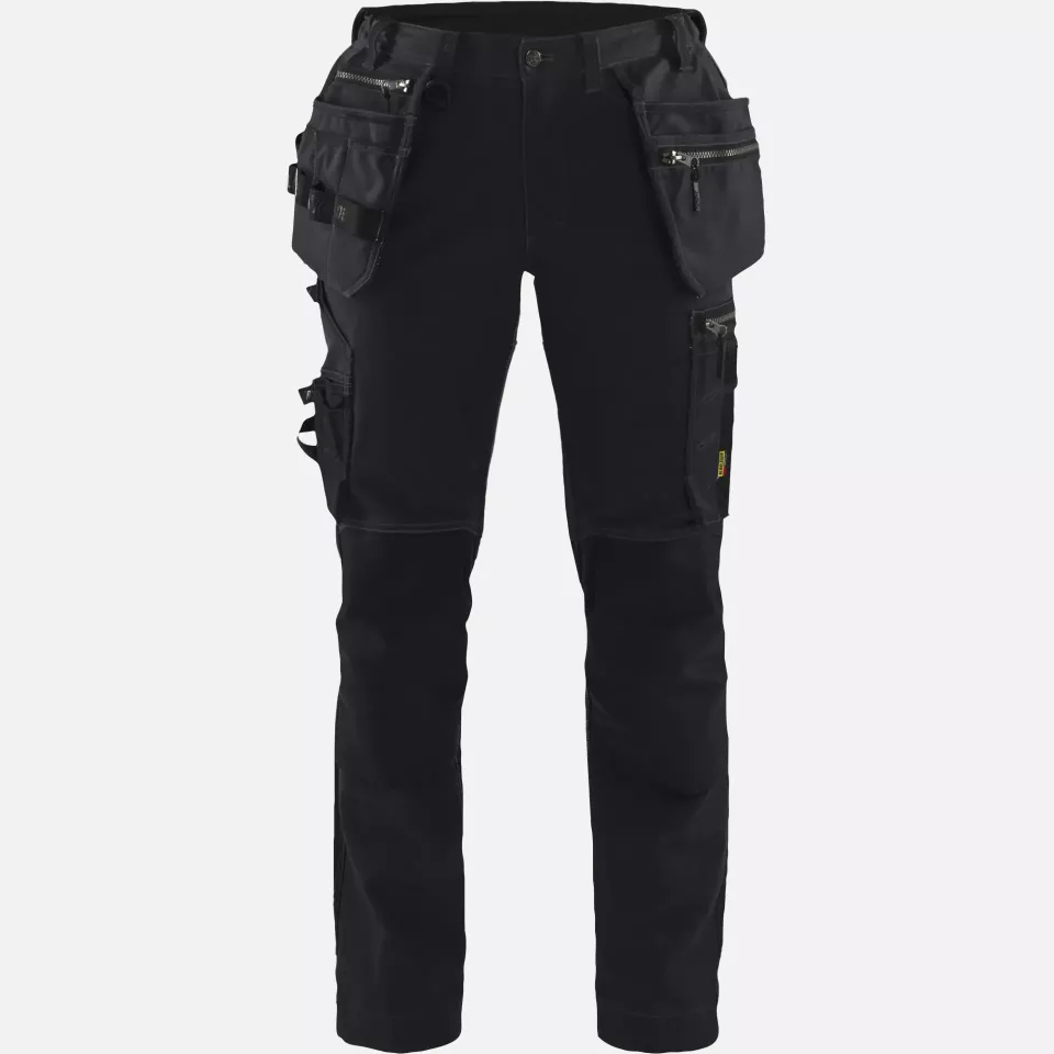 Blaklader 713013709999, Ladies Stretch Craftsman Work Trousers, Black, image 1, gallery thumbnail