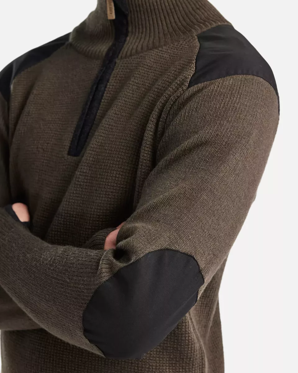 Blaklader 463010714598, Wool Sweatshirt, Dark Olive Green/Dark Grey, image 6, gallery thumbnail
