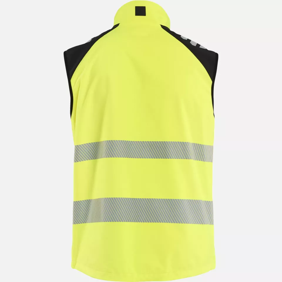 Blaklader 309125133399, High Vis Softshell Vest, High Vis Yellow/Black, image 4, gallery thumbnail