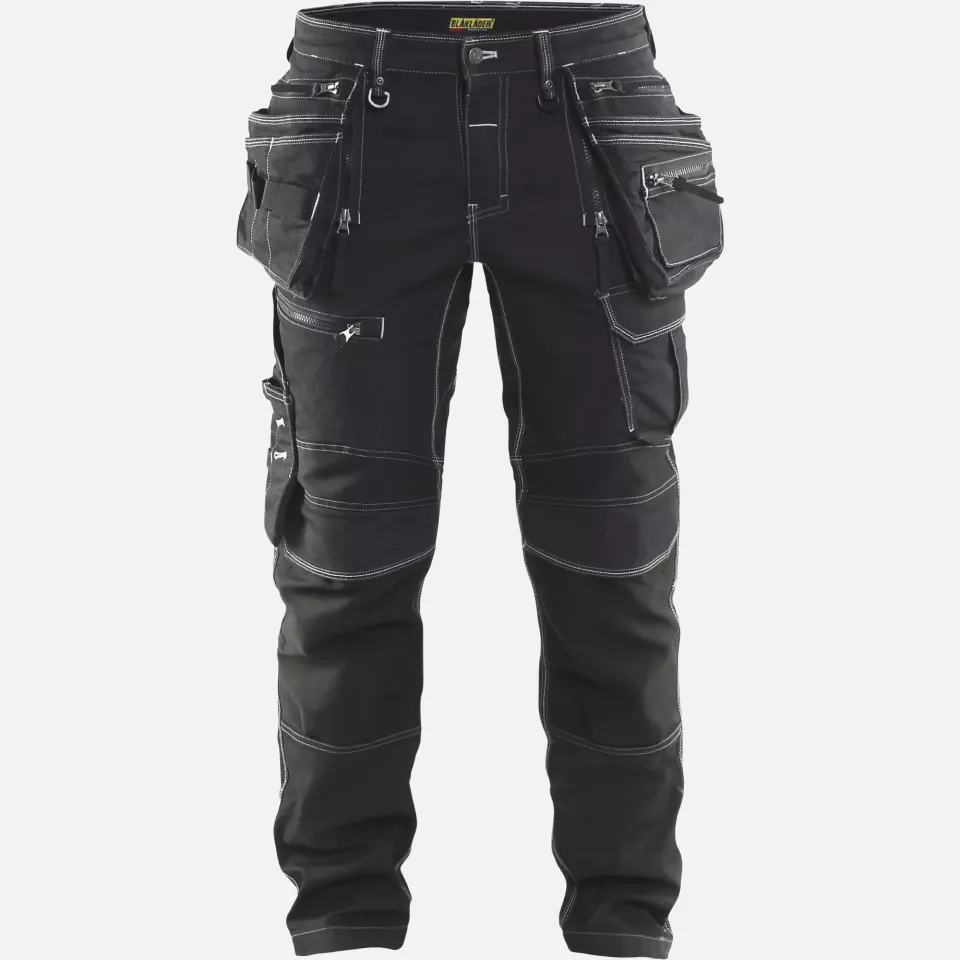 Blaklader 199011419900, X1900 Stretch Craftsman Work Trousers, Black, image 1, gallery thumbnail