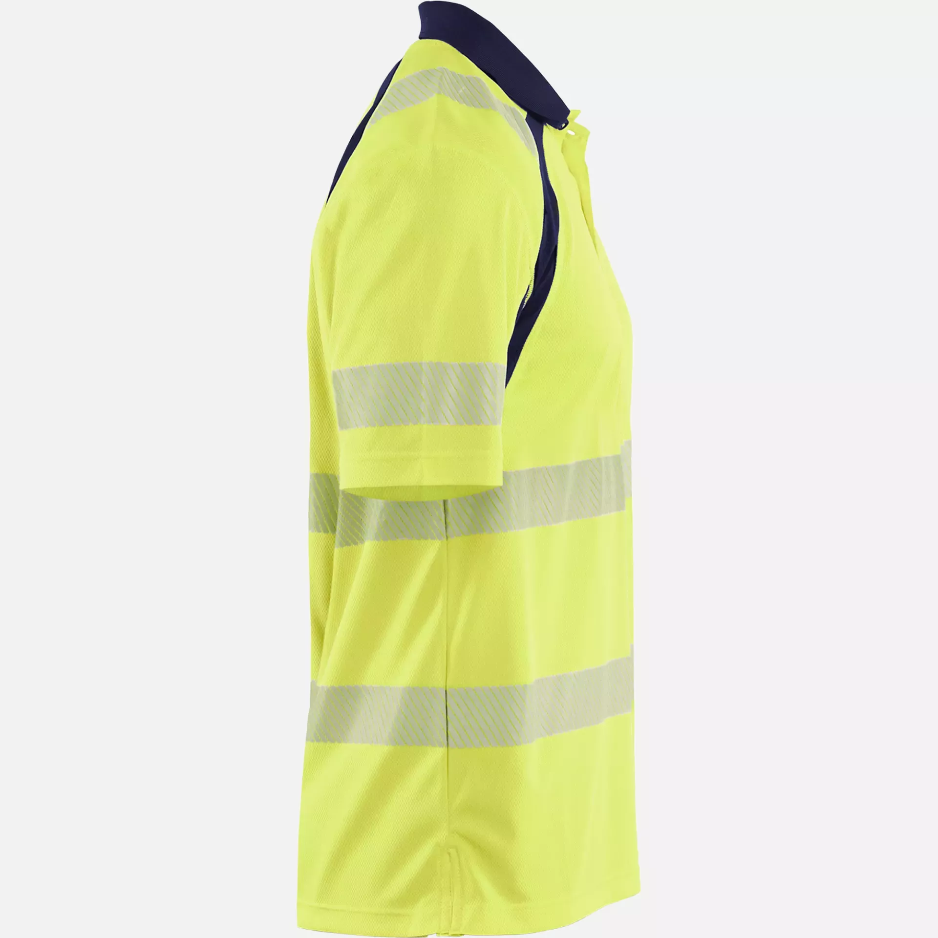 Blaklader 359510133389, High Vis UV Protection Polo Shirt, Yellow/Navy Blue, image 2