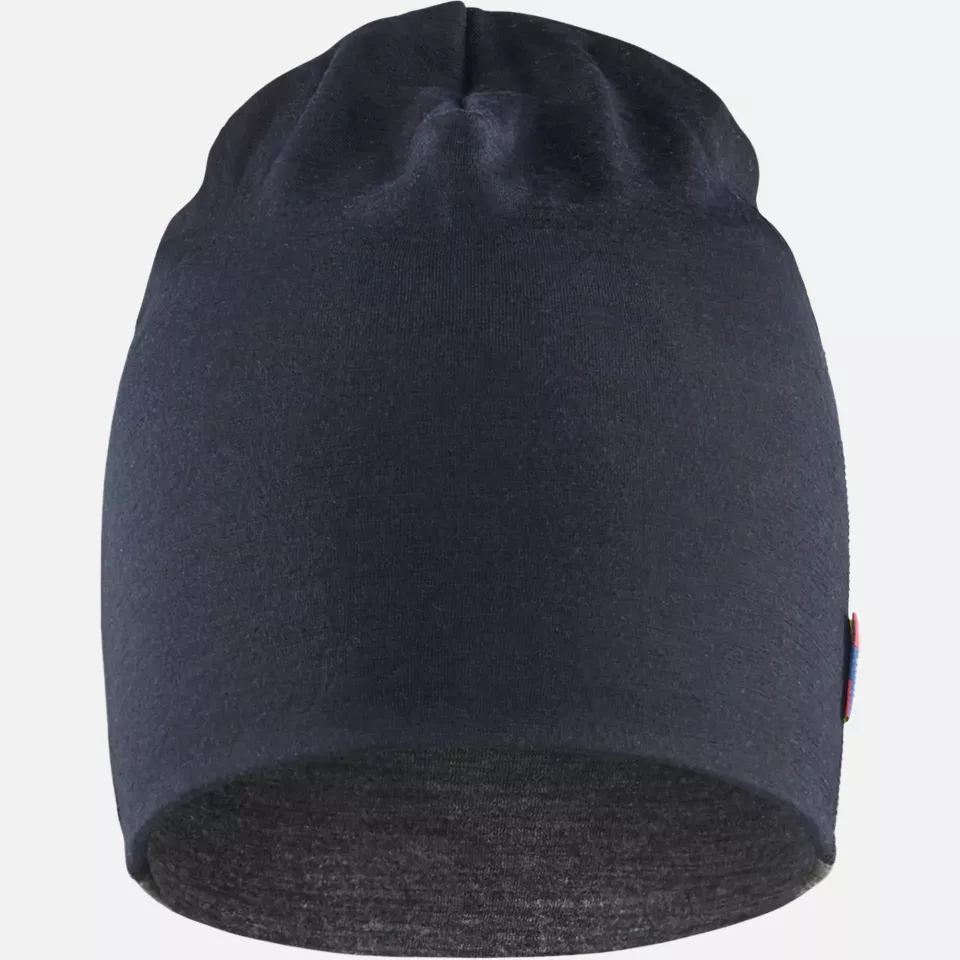 Blaklader 203517349699, Merino Wool Beanie, Medium Grey/Black, image 1, gallery thumbnail